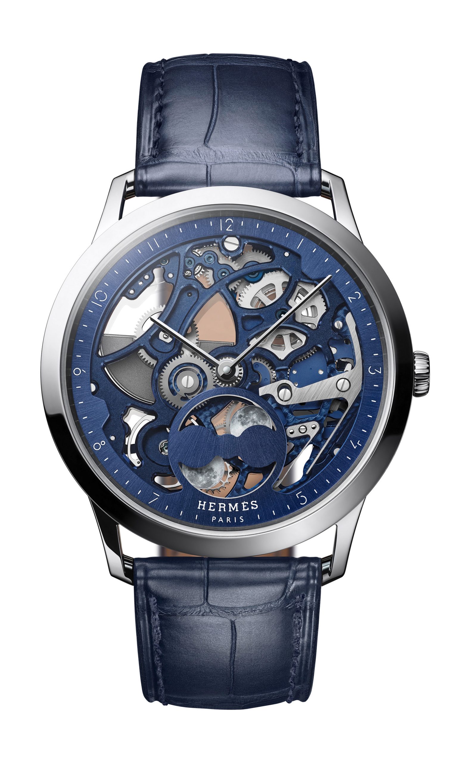 Hermès Slim d'Hermès Squelette Lune Blue