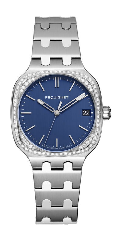 Pequignet Concorde Blue Navy 36 DIamonds