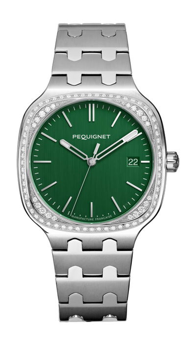 Pequignet Concorde Imperial Green 40 Diamonds