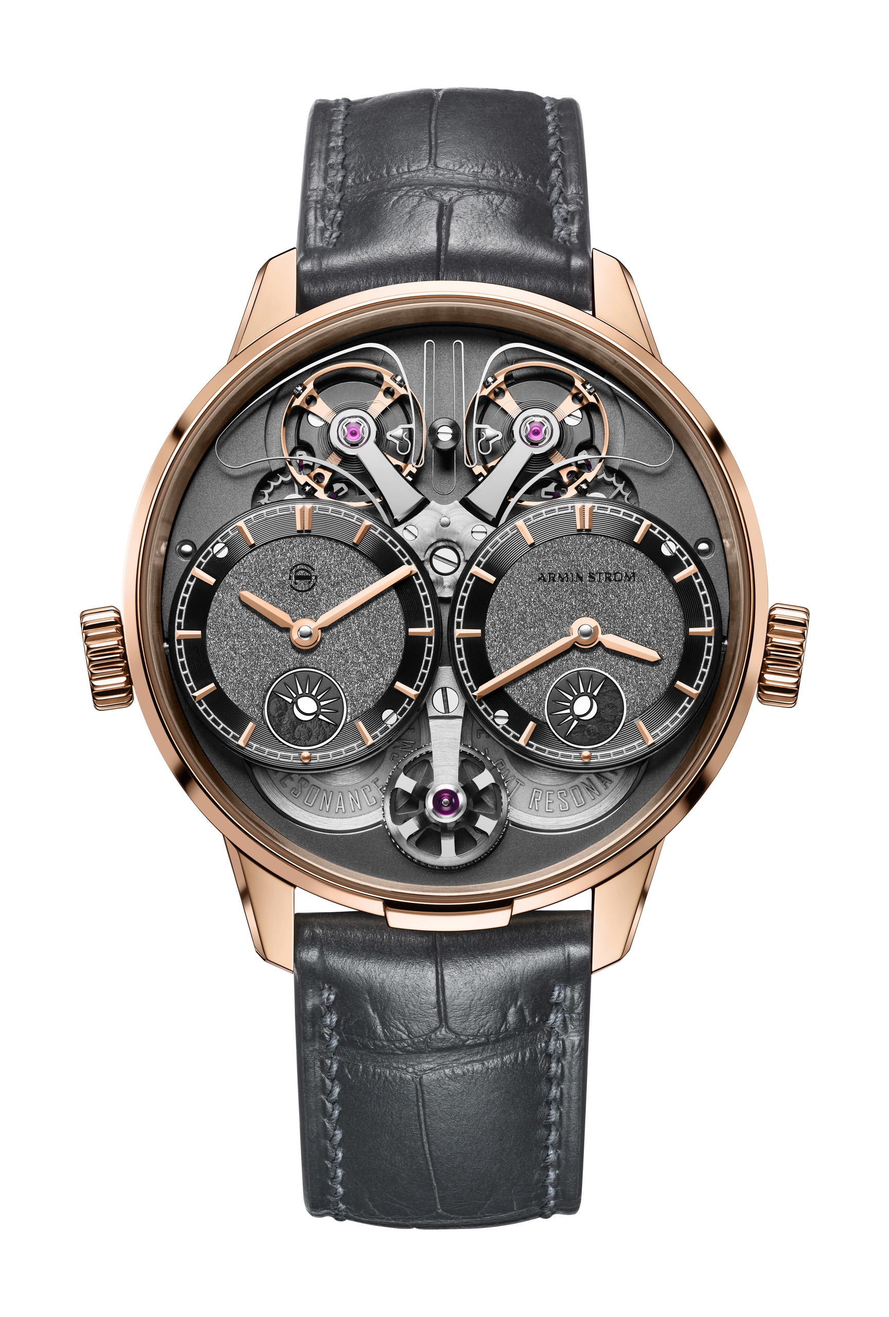 Armin Strom Dual Time GMT Resonance Rose Gold