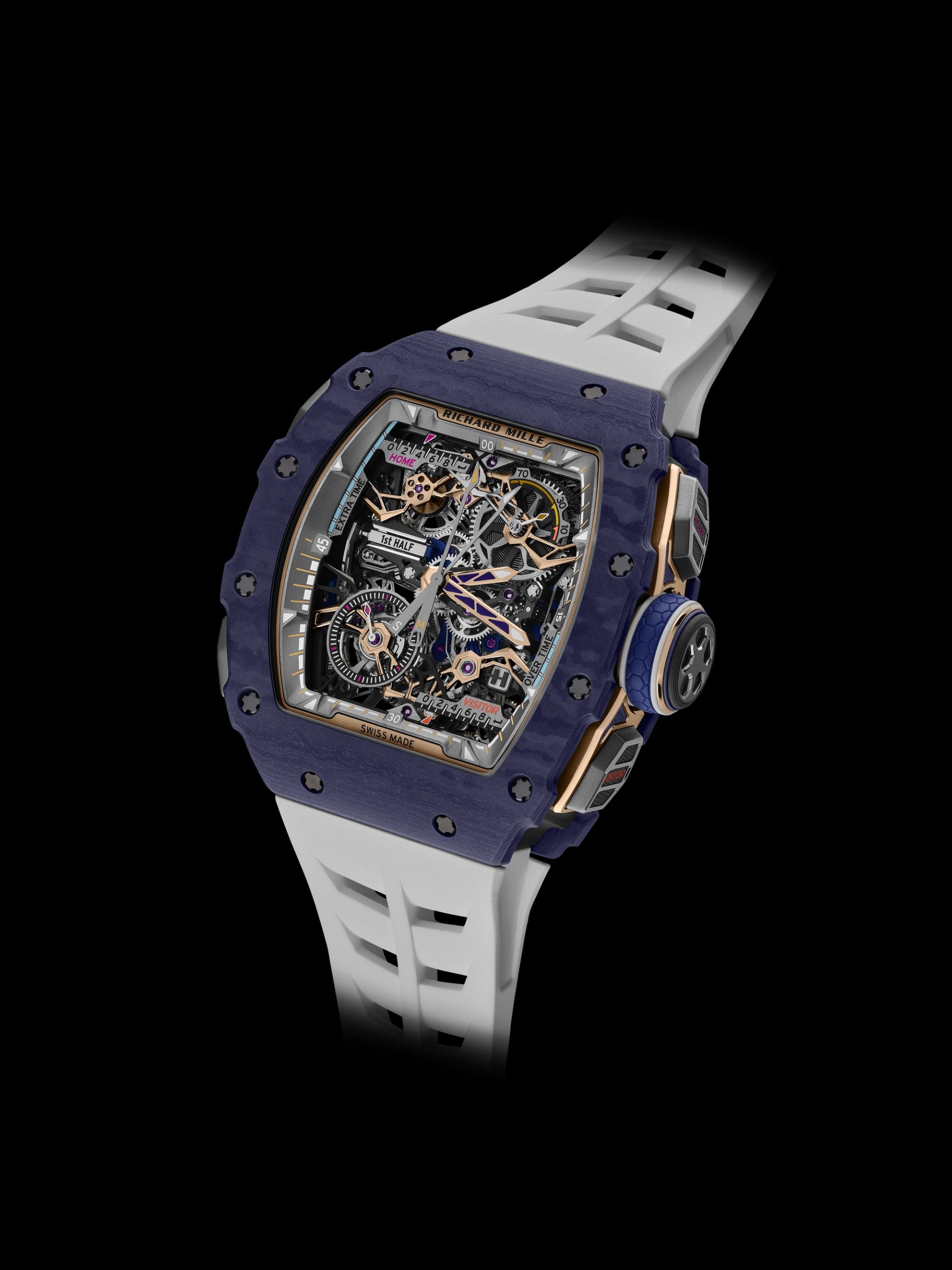 Richard Mille RM 41-01 Tourbillon Soccer Dark Blue Quartz TPT