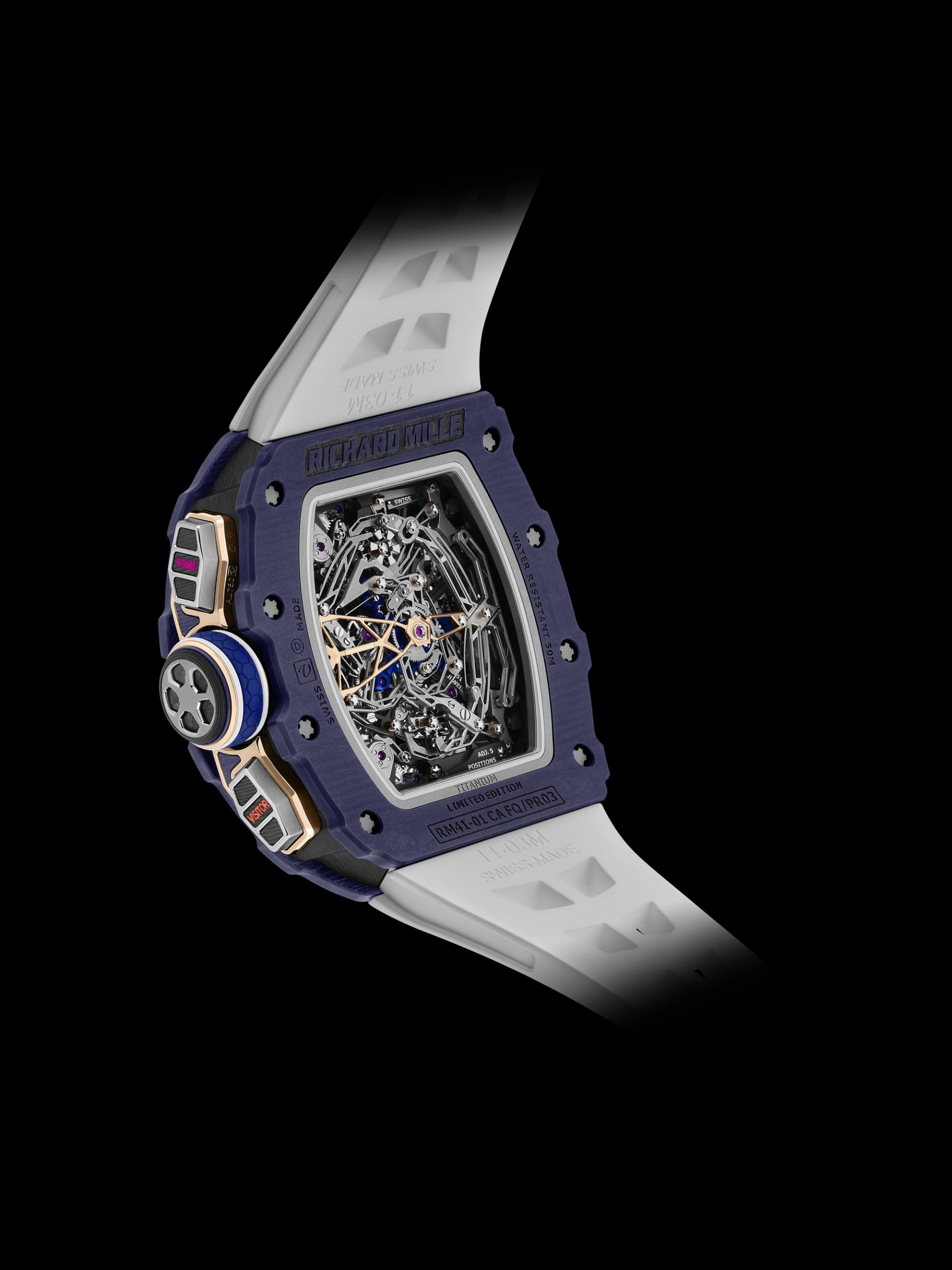 Richard Mille RM 41-01 Tourbillon Soccer Dark Blue Quartz TPT