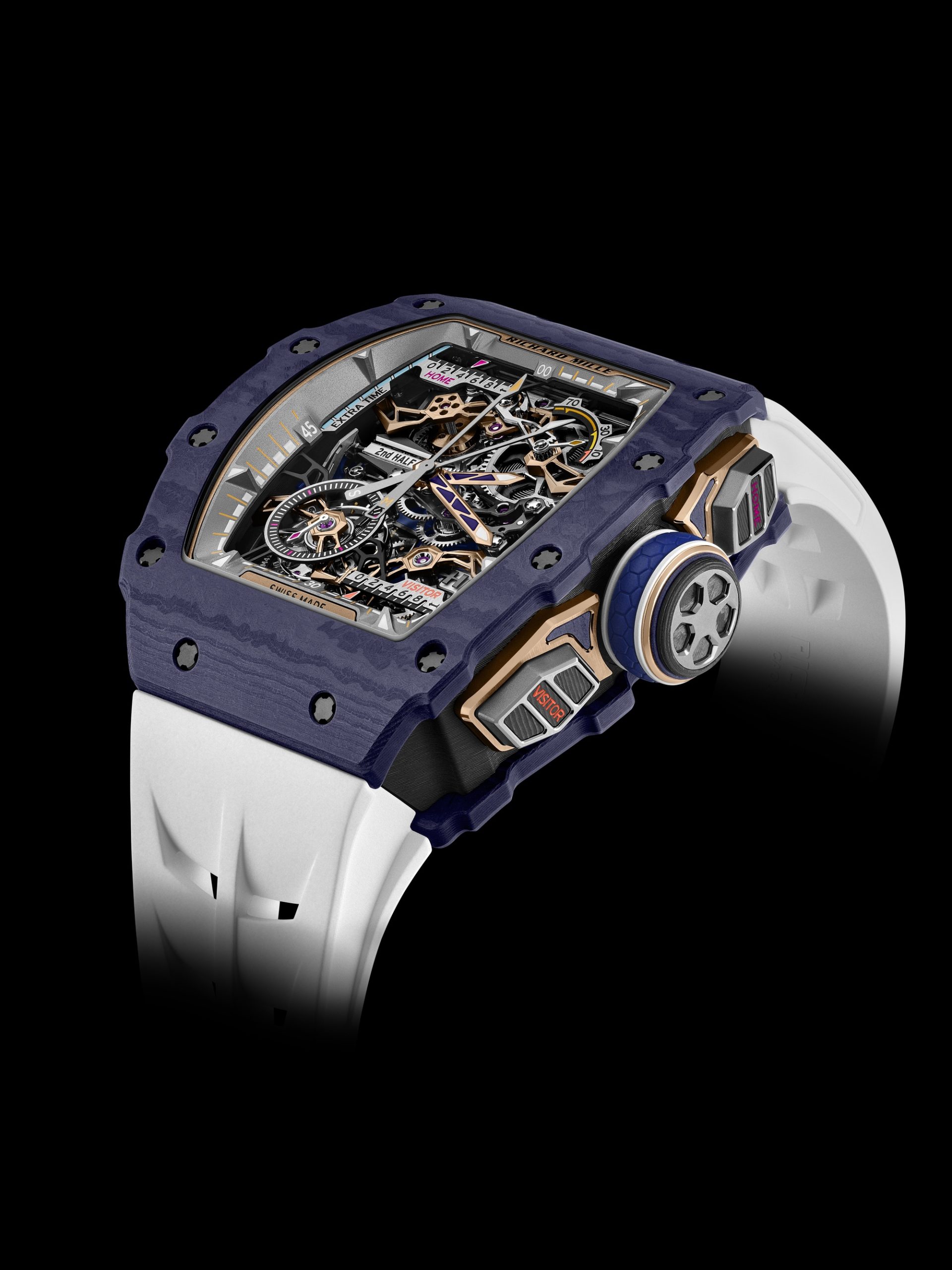 Richard Mille RM 41-01 Tourbillon Soccer Dark Blue Quartz TPT
