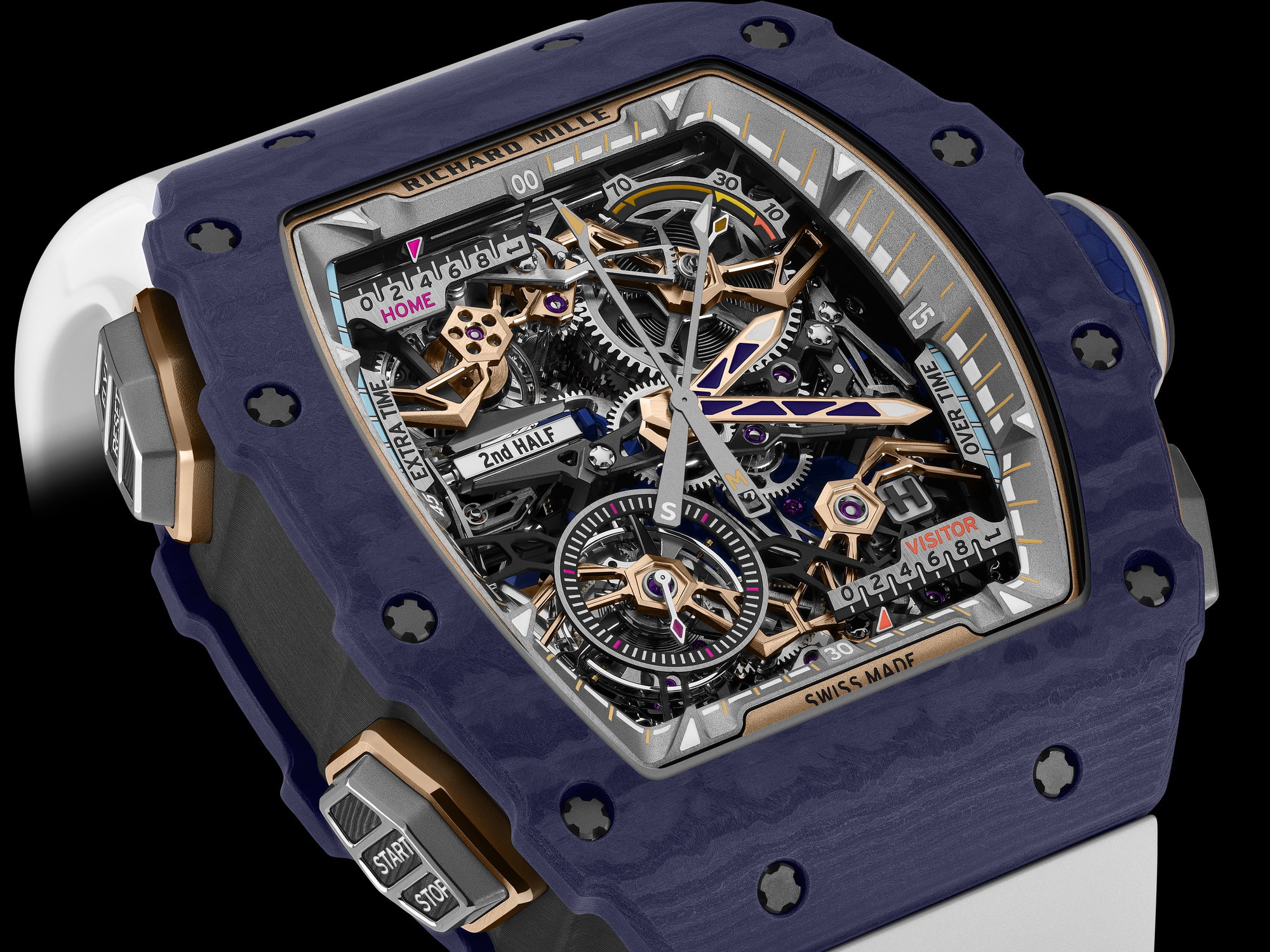 Richard Mille RM 41-01 Tourbillon Soccer Dark Blue Quartz TPT