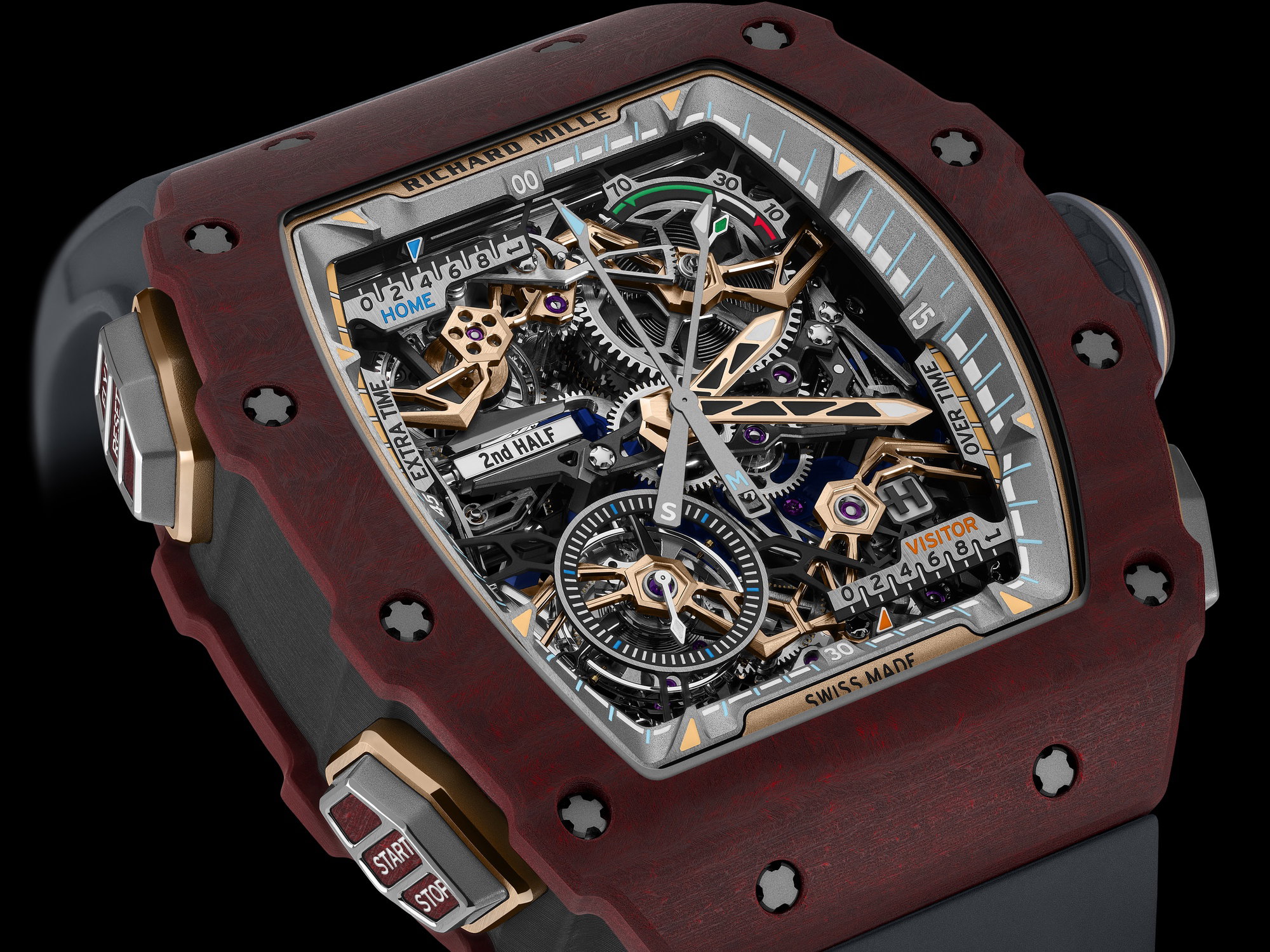 Richard Mille RM 41-01 Tourbillon Soccer Red Carmin Basalt TPT