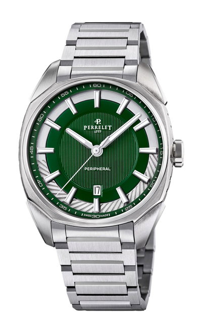 Perrelet Lab Peripheral 3 Hands Emerald Green