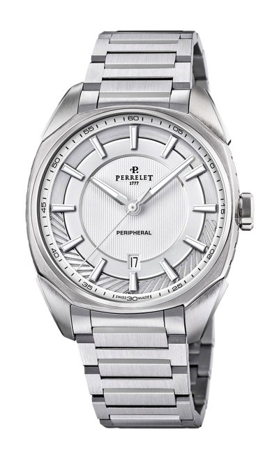 Perrelet Lab Peripheral 3 Hands Silver