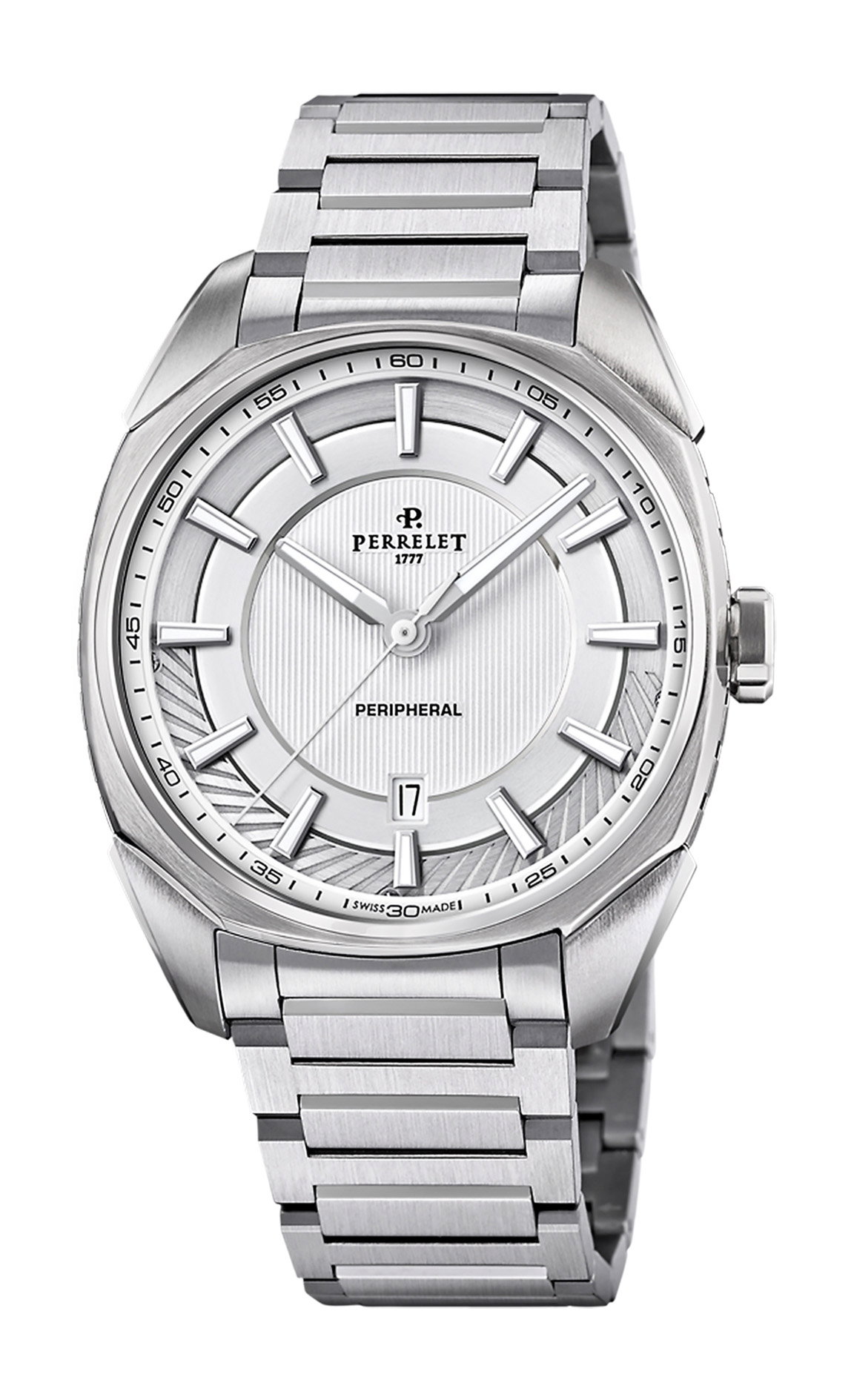 Perrelet LAB Peripheral 3 Hands & Date Salmon – The Watch Pages