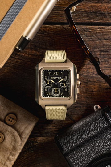 Briston Streamliner Kennedy Chronograph Small Second Black