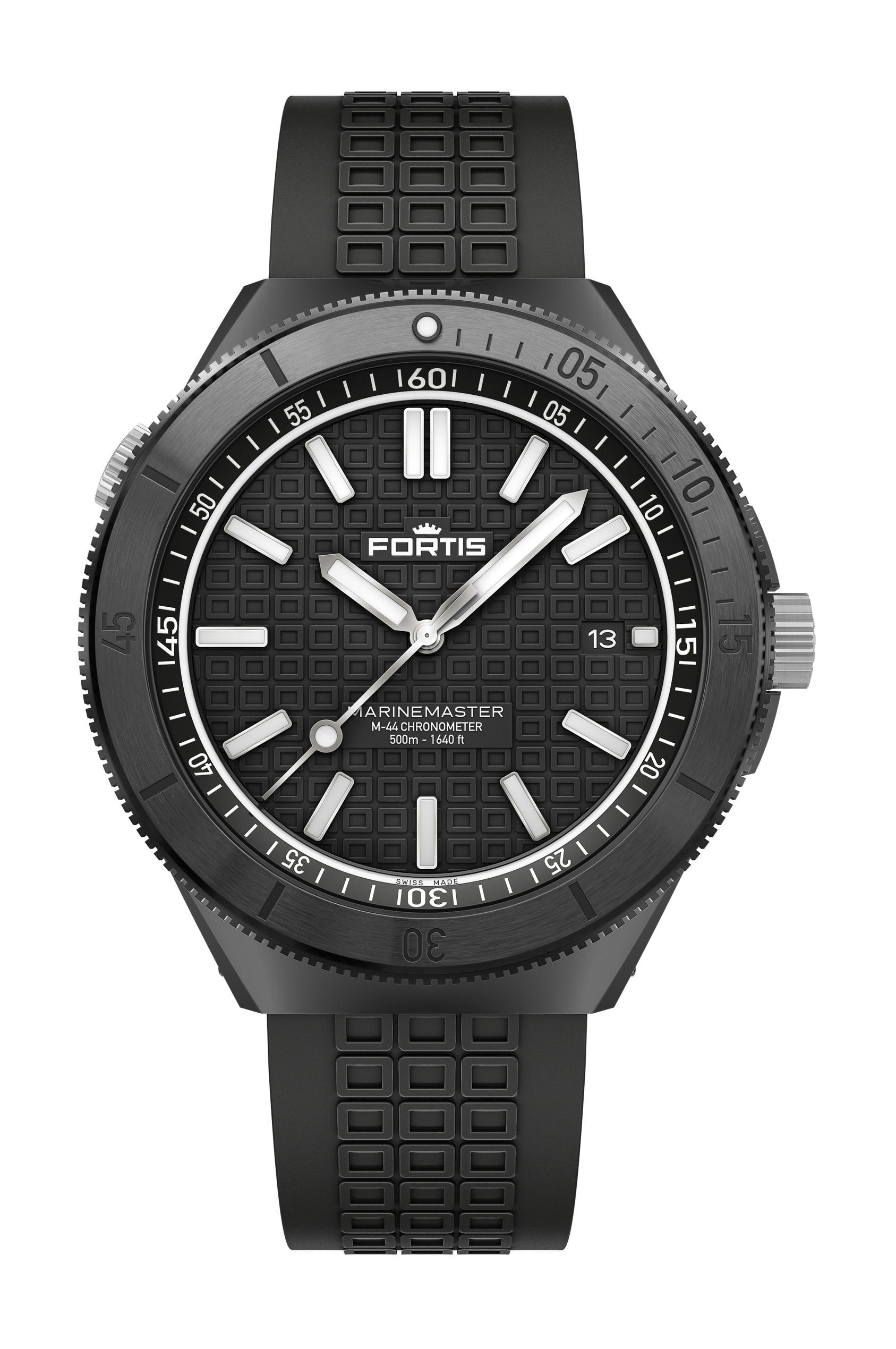 Fortis Marinemaster M-44 DLC Gravity Black
