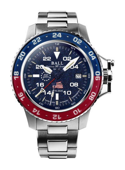 BALL Engineer Hydrocarbon AeroGMT II Patriot 42 Blue