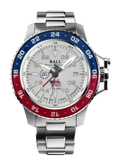 BALL Engineer Hydrocarbon AeroGMT II Patriot 40 Silver