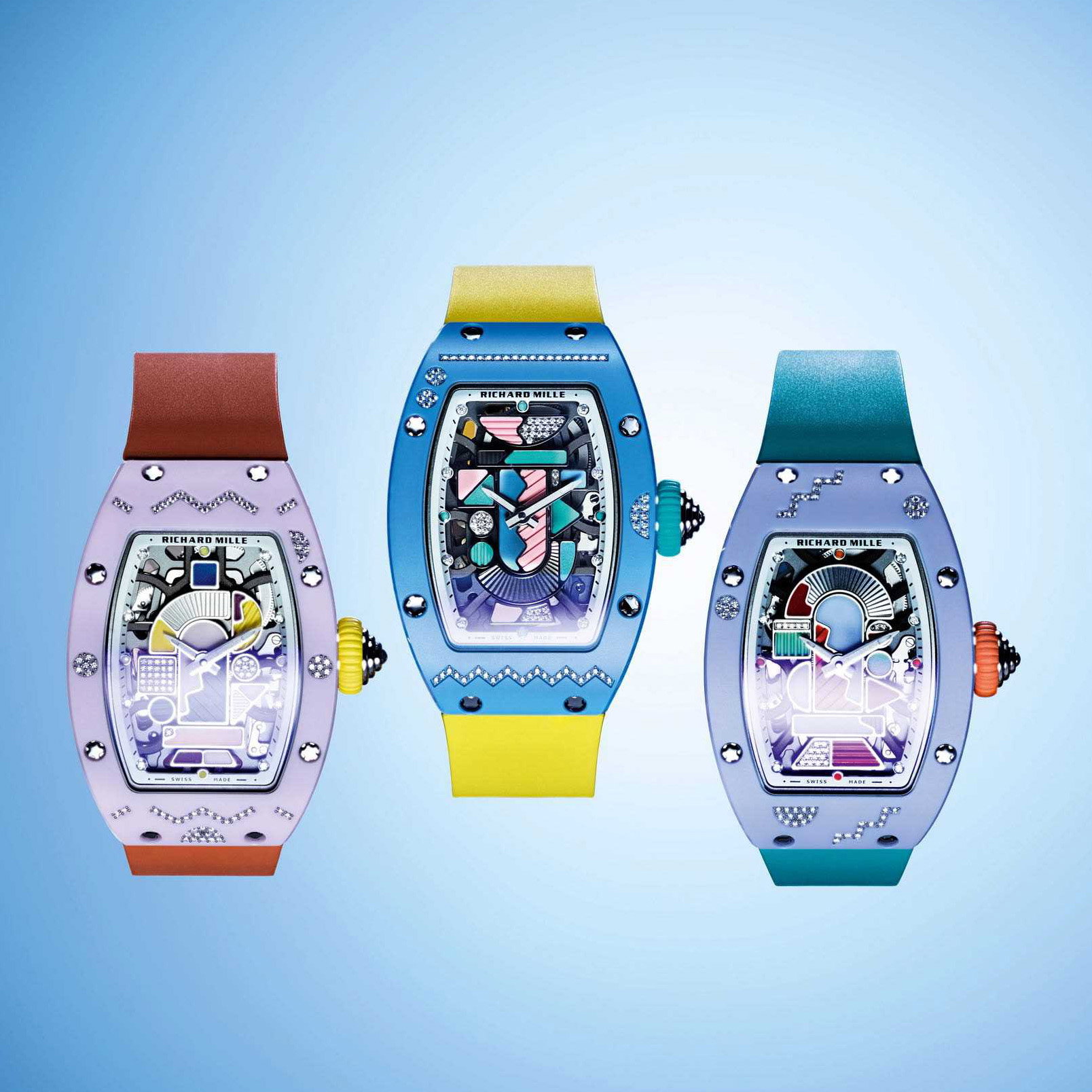 Richard Mille RM 07-01 Automatic Winding Coloured Ceramics Powder Blue