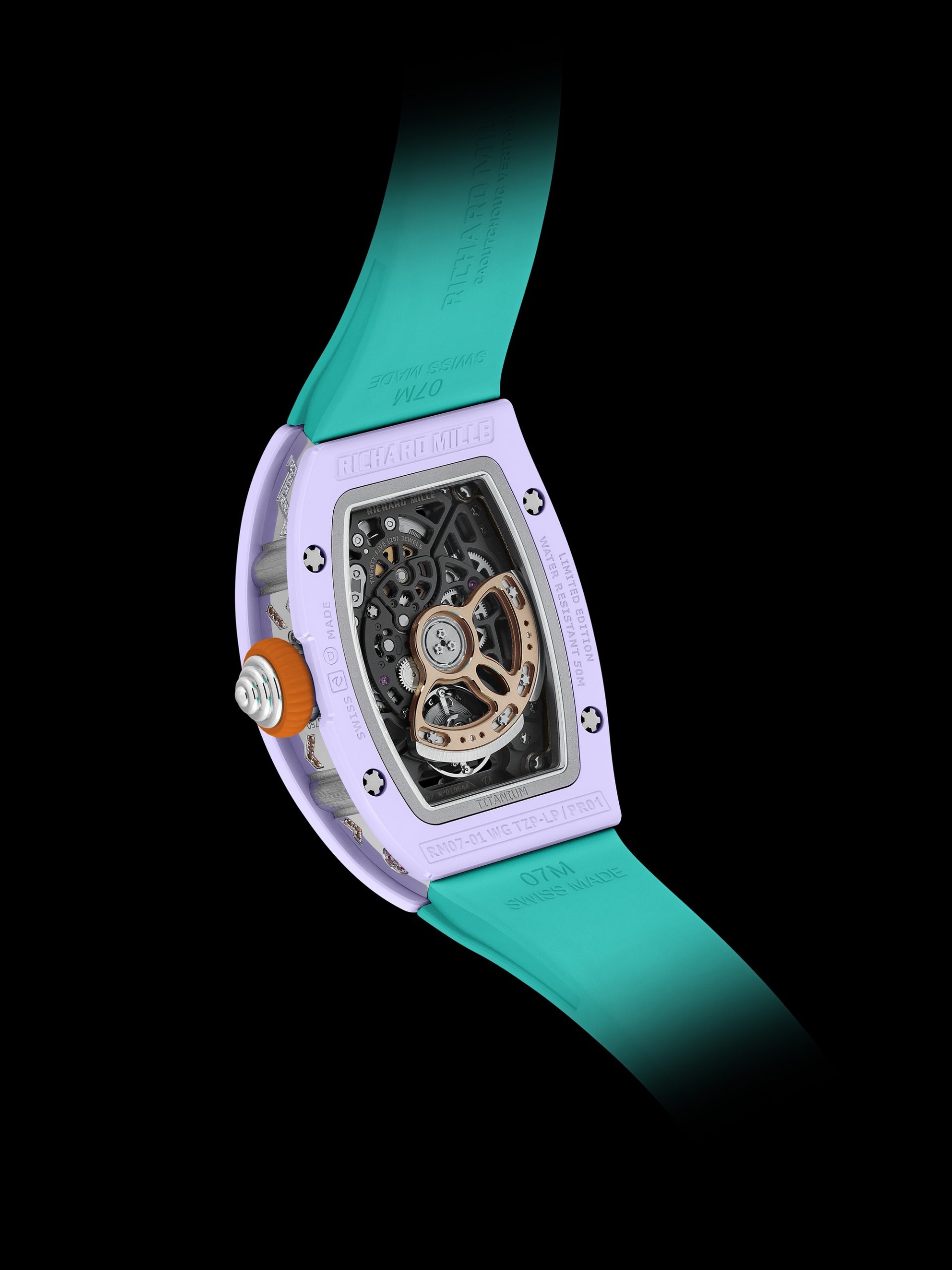Richard Mille RM 07-01 Automatic Winding Coloured Ceramics Lavender Pink