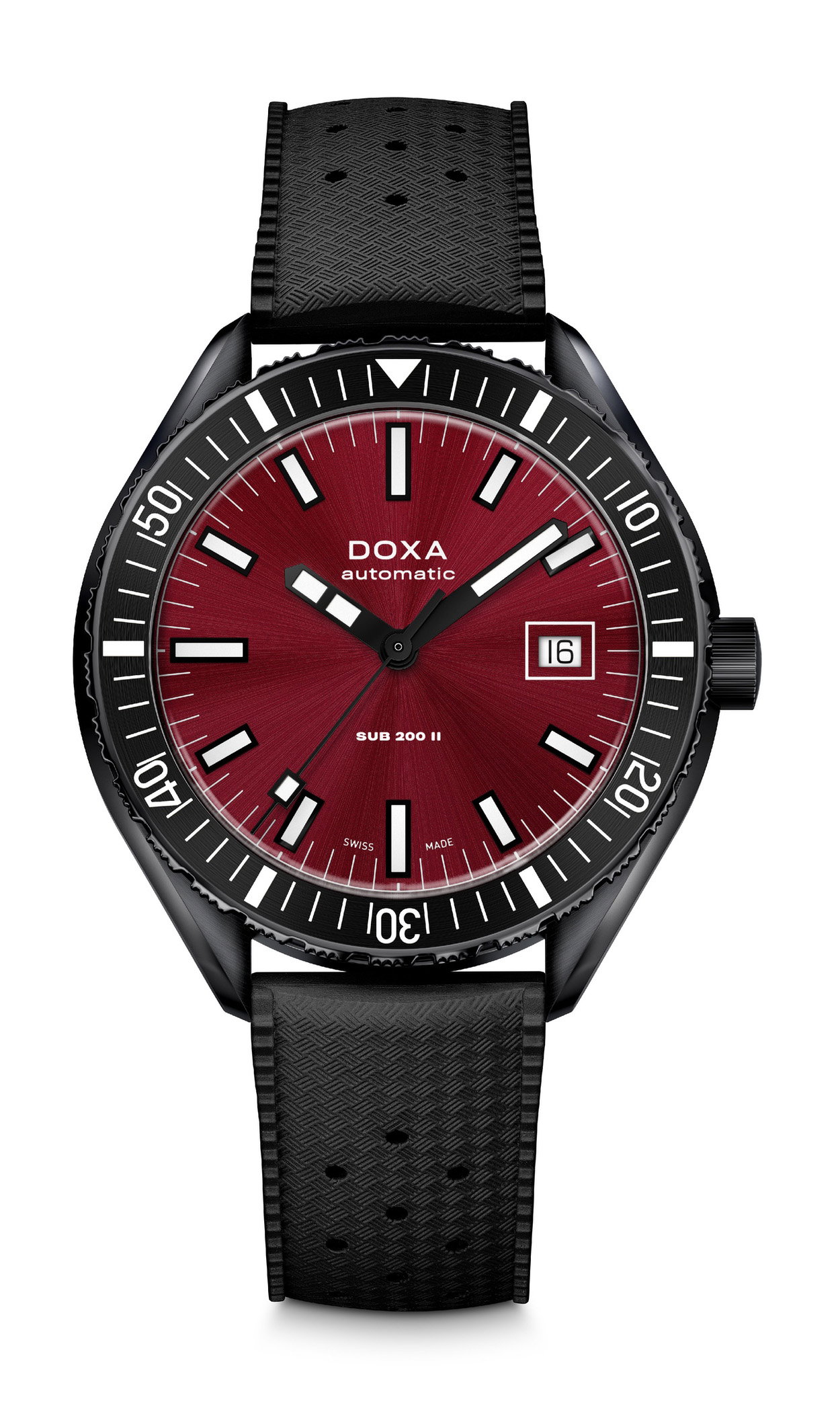 Doxa SUB 200 II Red Coral - 795.70.161.15 - 1,860 USD – The Watch Doxa SUB 200 II Red Coral - 795.70.161.15 - 1,860 USD – The Watch