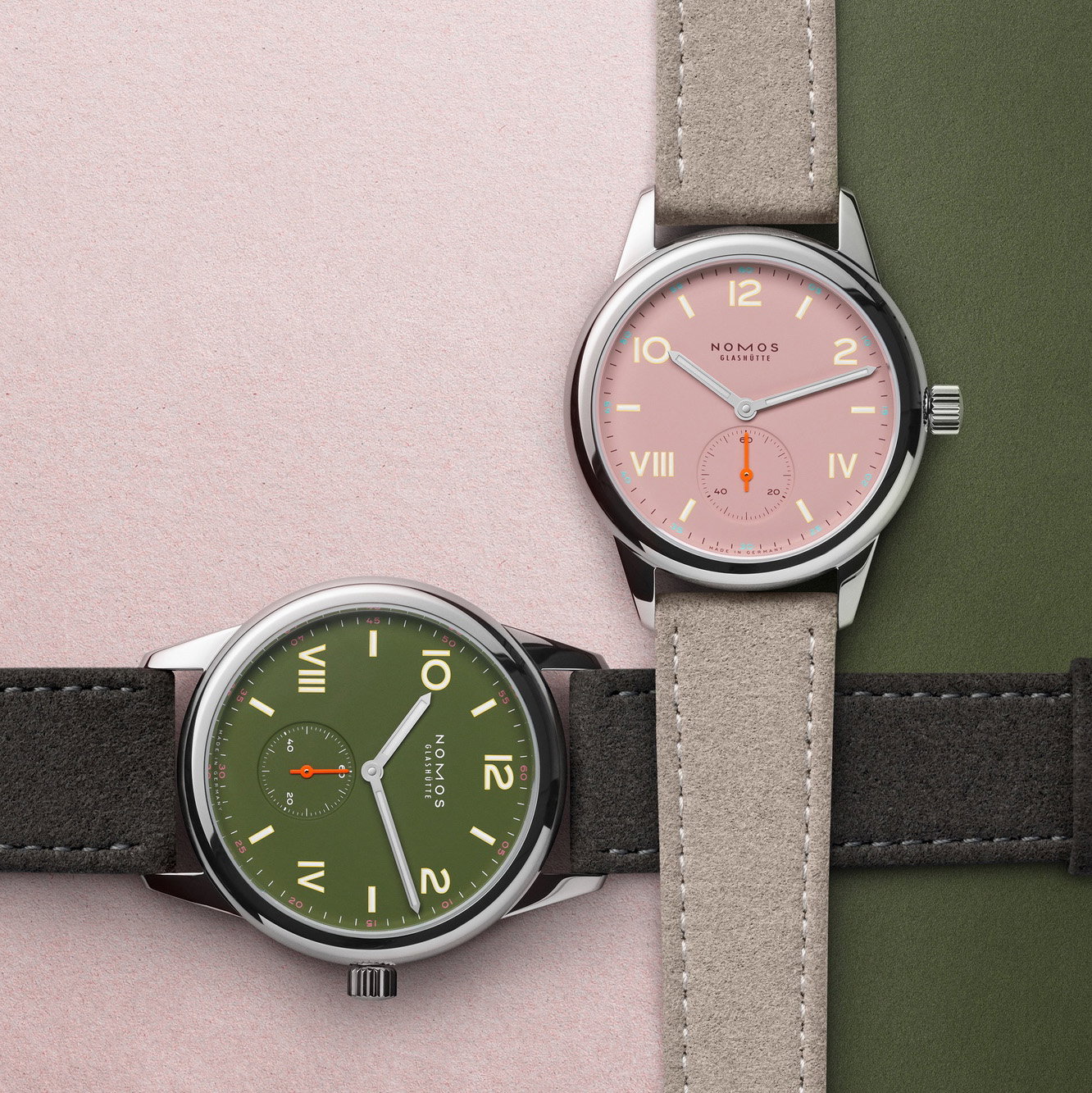 Nomos Glashütte Club Campus 38 All Olive – The Watch Pages