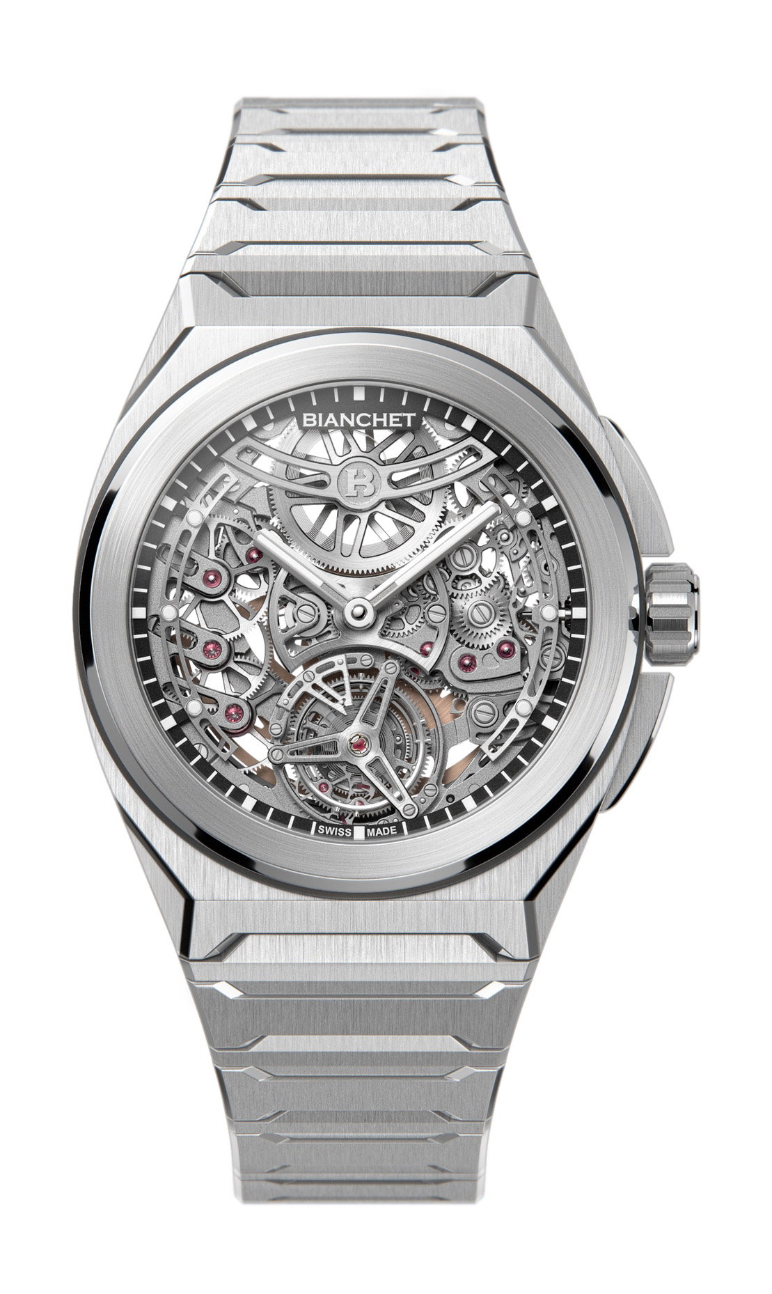 Rotondo Ultrafino Titanium Skeleton Black