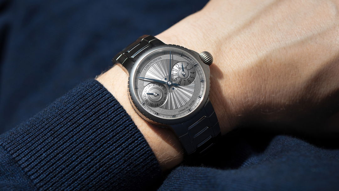 Chronoswiss Pulse GMT Silver Guilloche – CH-4223TM-GR
