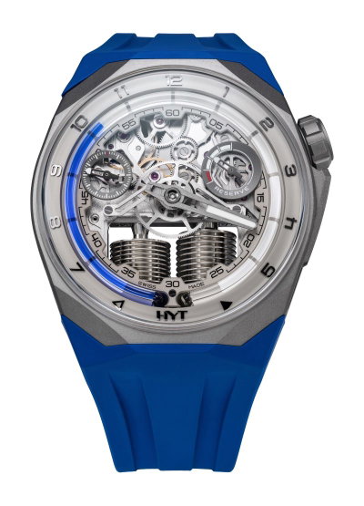HYT S1 Beadblasted Titanium Blue