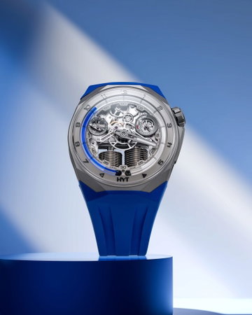 HYT S1 Beadblasted Titanium Blue