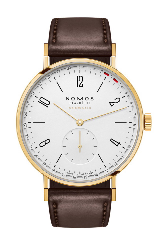 Nomos Glashütte Tangente gold neomatik 38 Update doré