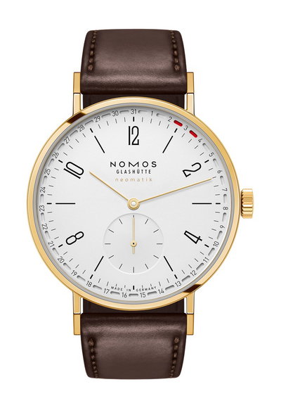 Nomos Glashütte Tangente gold neomatik 38 Update doré
