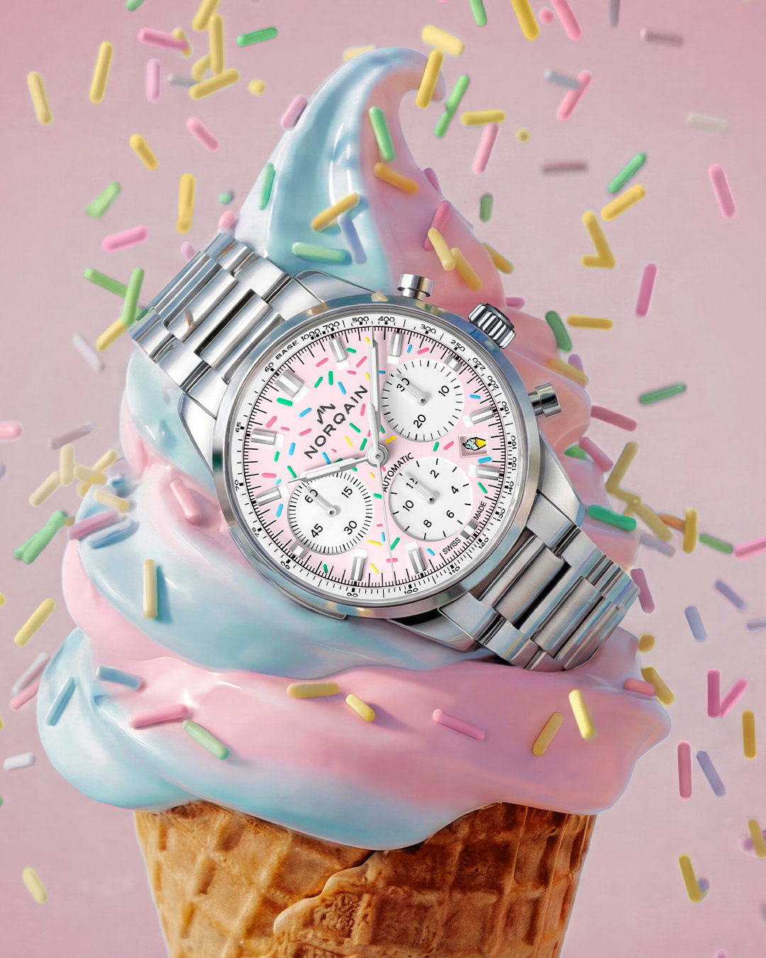 NORQAIN Freedom Chrono Enjoy Life “Sprinkles” Strawberry – The