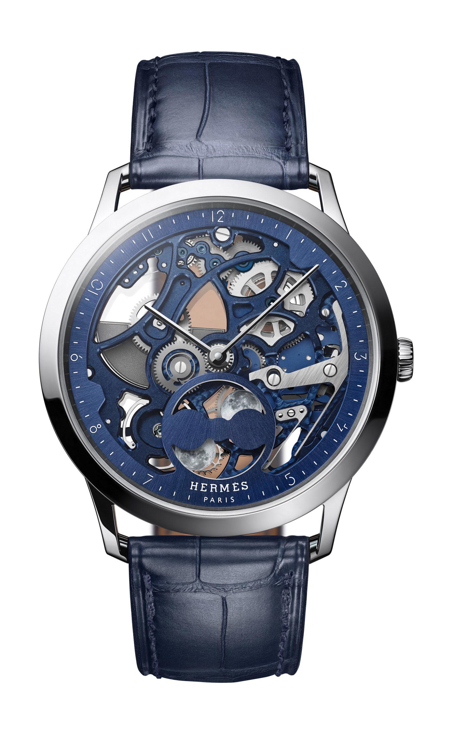 Hermès Slim d’Hermès Squelette Lune Platinum
