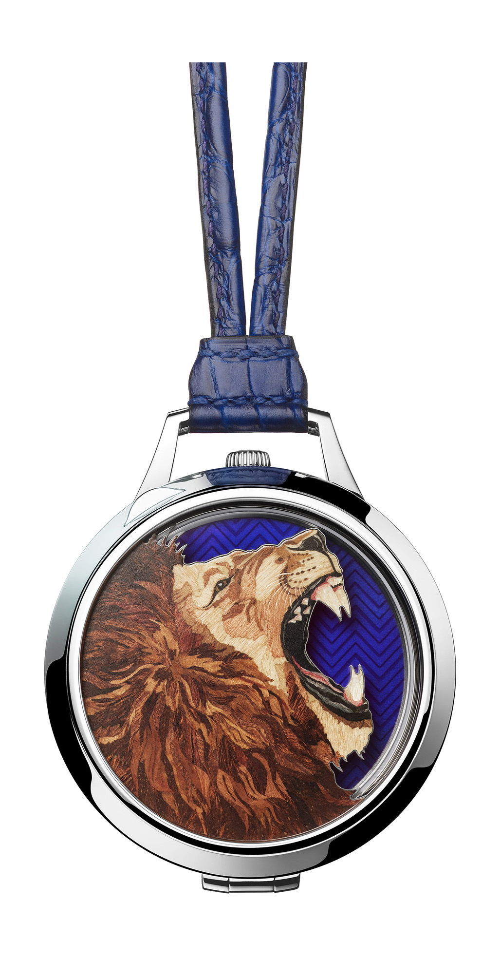 Hermès Slim d'Hermès Pocket Roaaaaar! Blue – 408479WW00