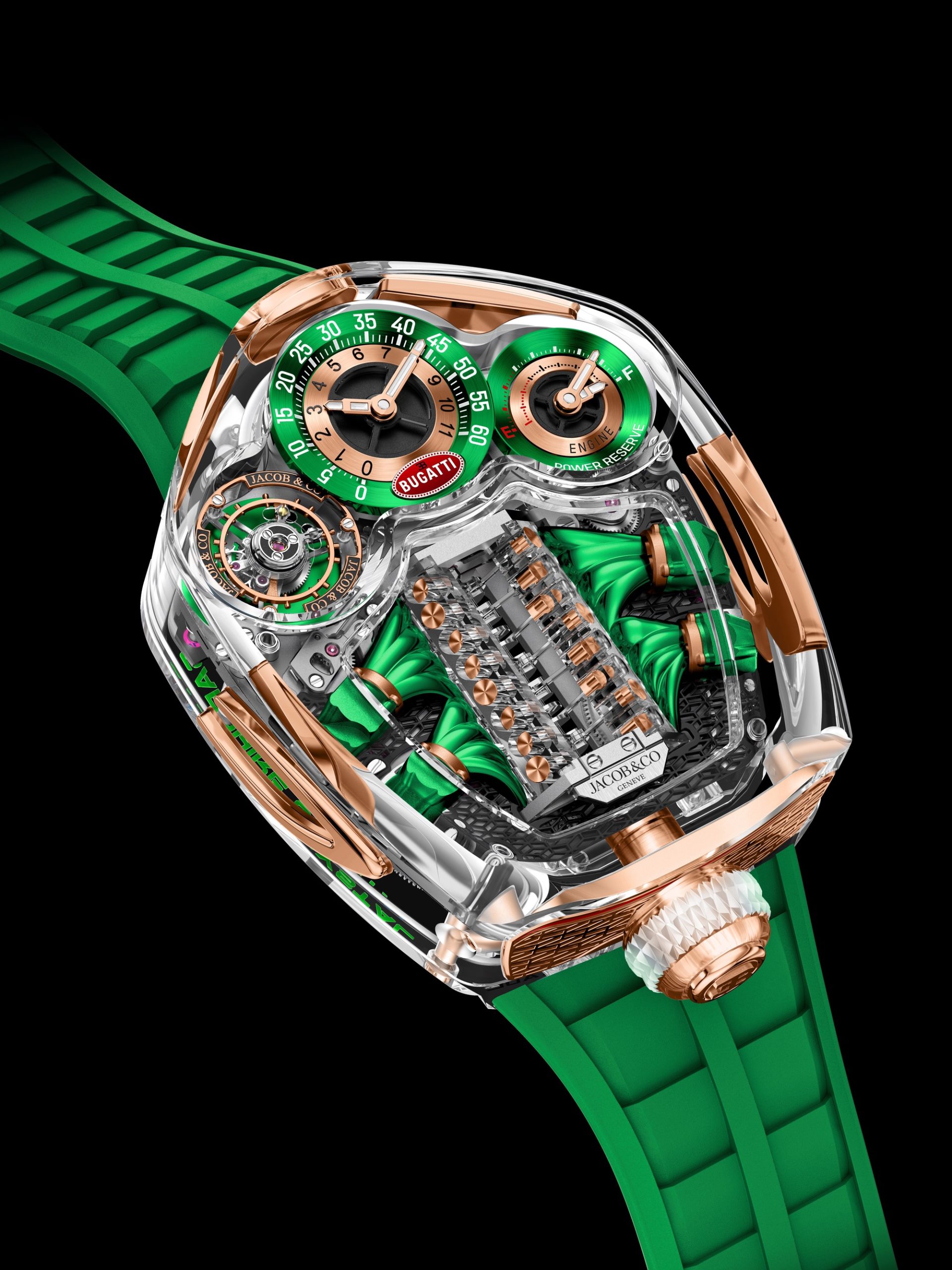 Jacob &amp; Co Bugatti Tourbillon Sapphire Crystal