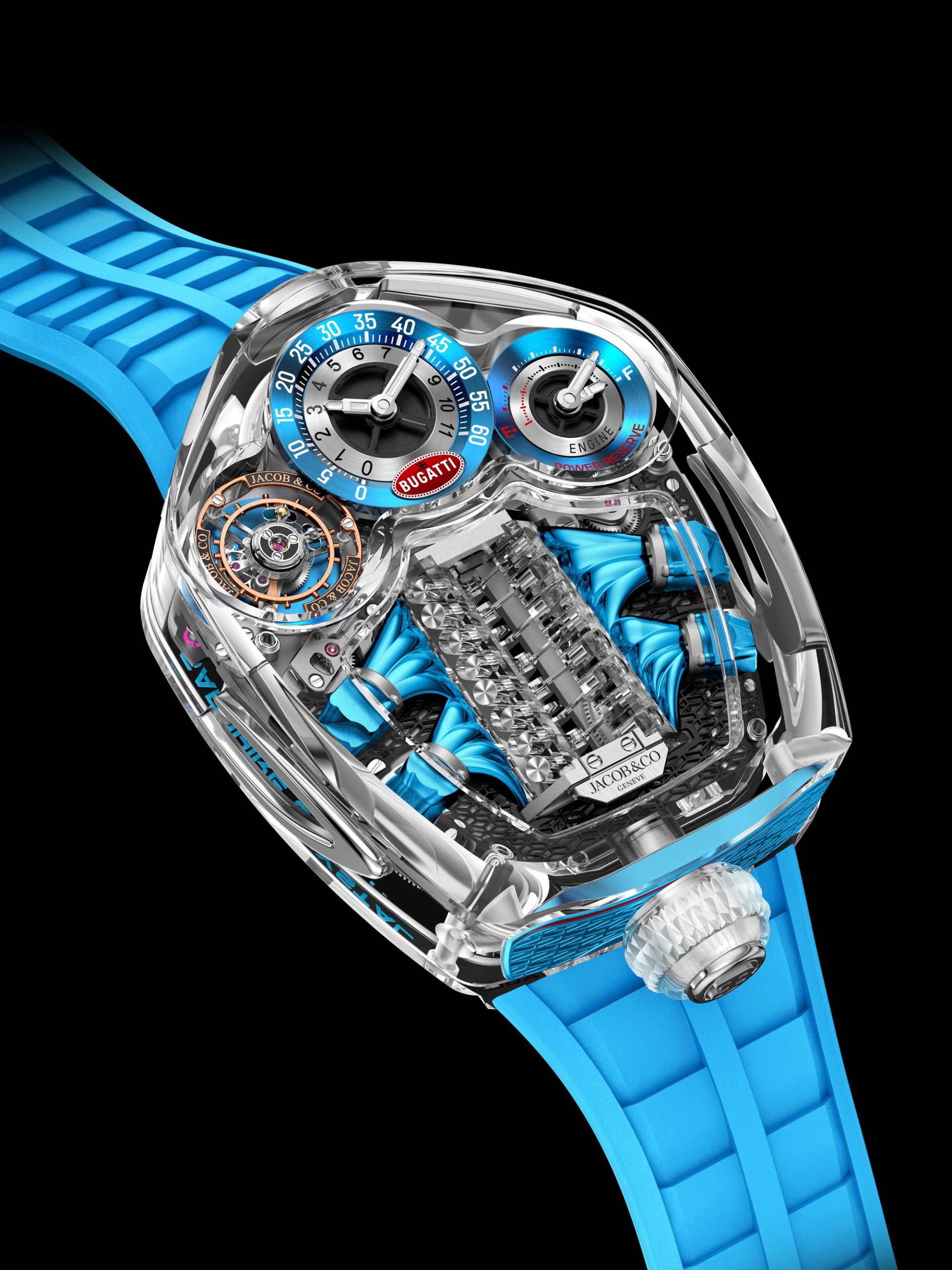 Jacob &amp; Co Bugatti Tourbillon Sapphire Crystal