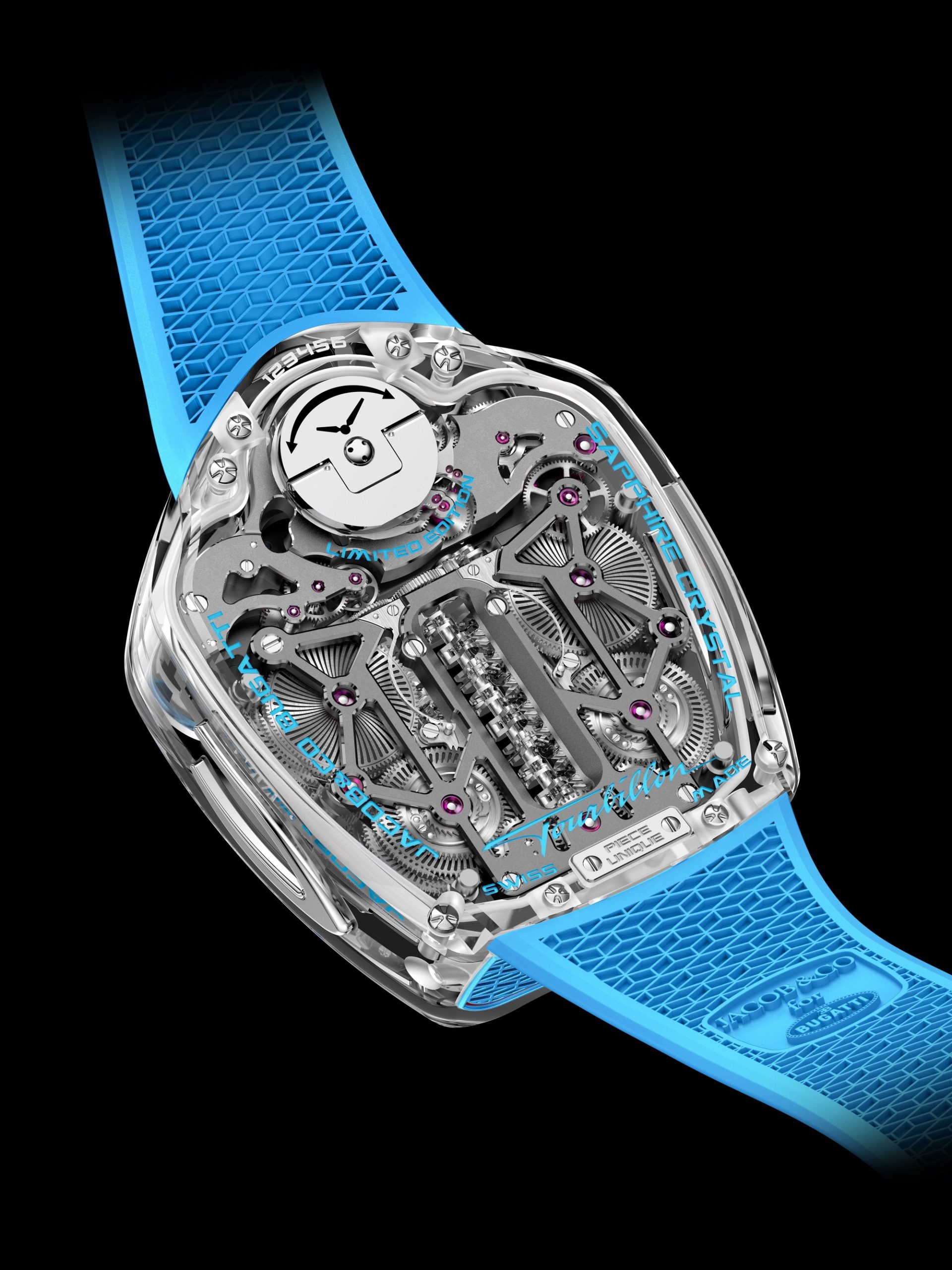 Jacob &amp; Co Bugatti Tourbillon Sapphire Crystal