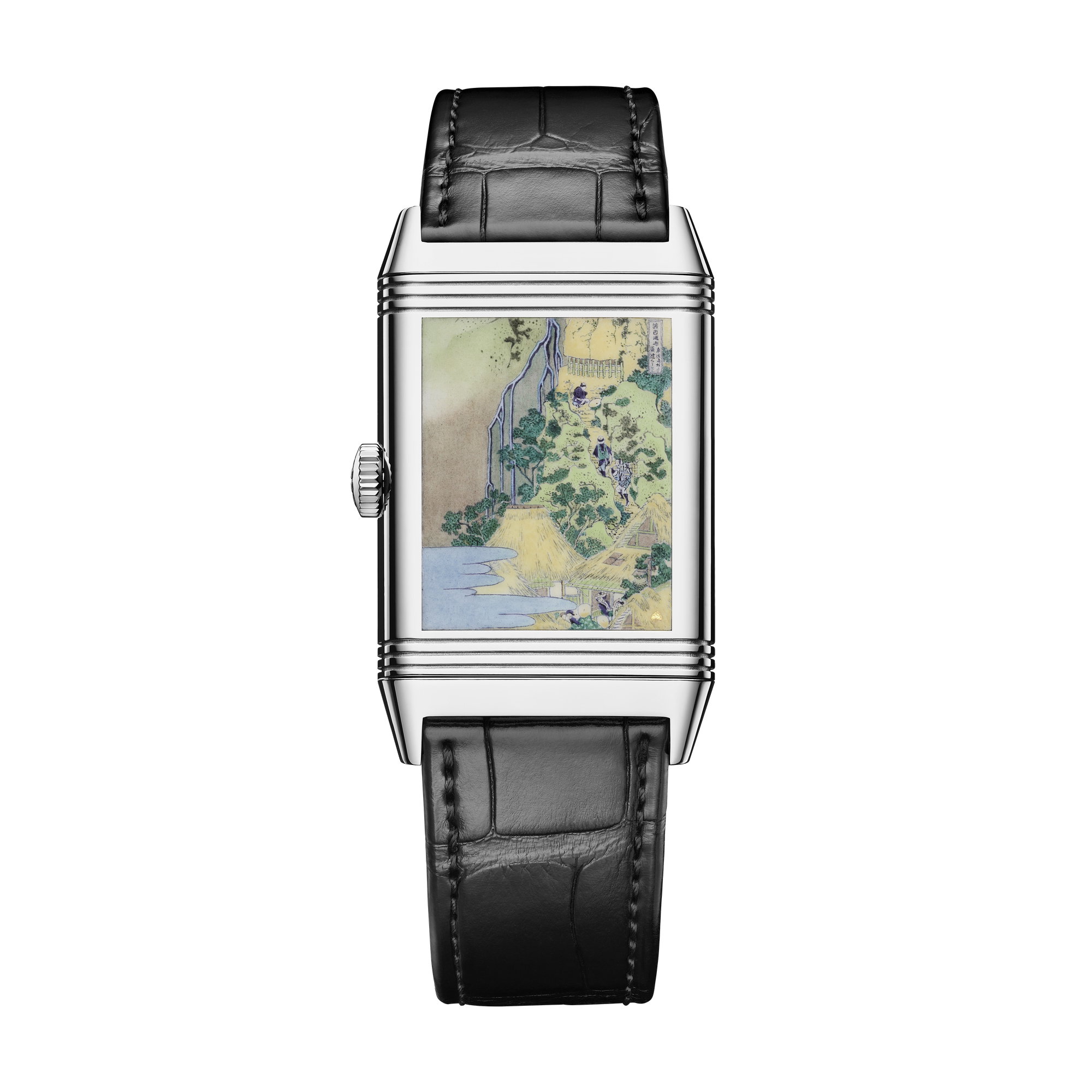 Jaeger-LeCoultre Reverso Tribute Enamel Hokusai Waterfalls Series Kiyotaki Kannon Waterfall at Sakanoshita on the Tōkaidō
