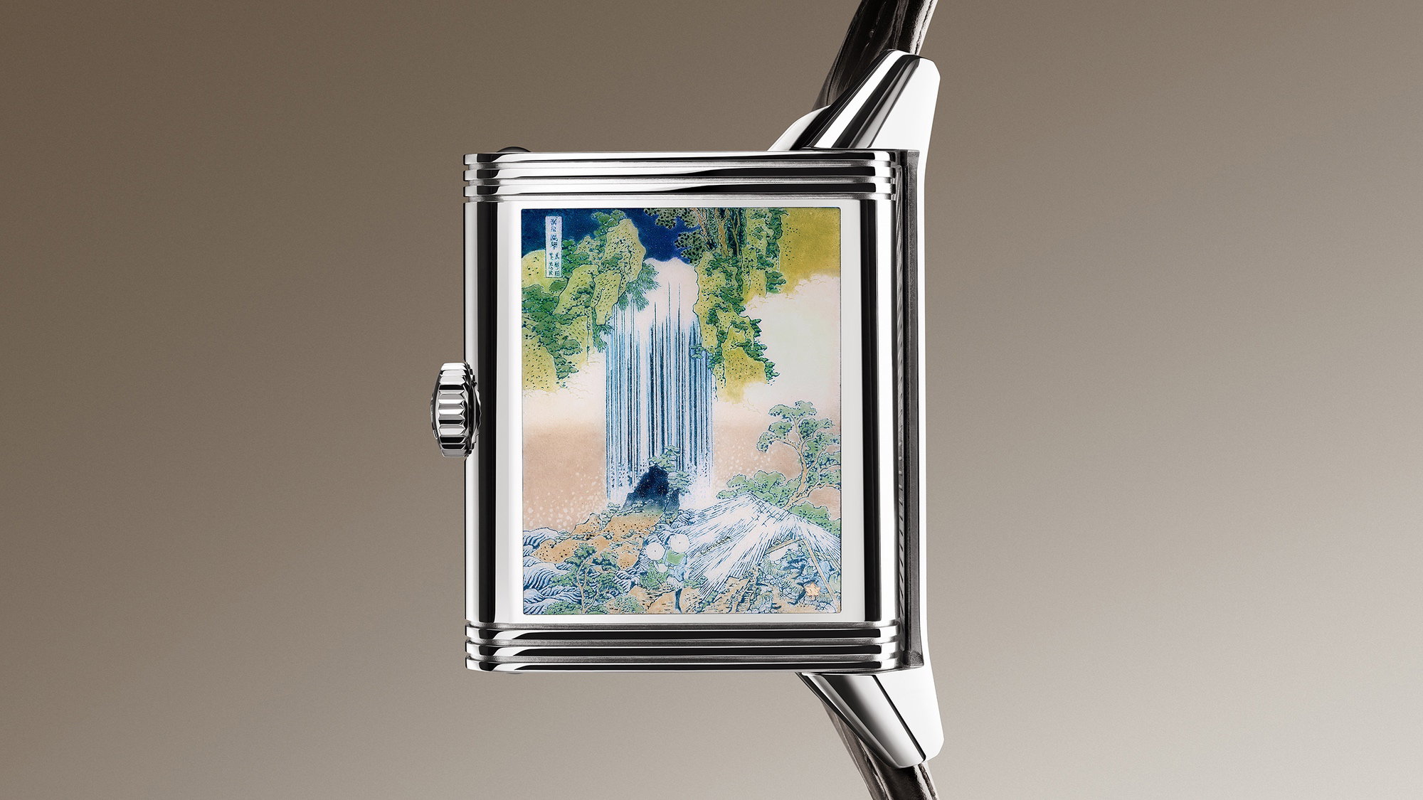 Jaeger-LeCoultre Reverso Tribute Enamel Hokusai Waterfalls Series Yōrō Waterfall in Mino Province