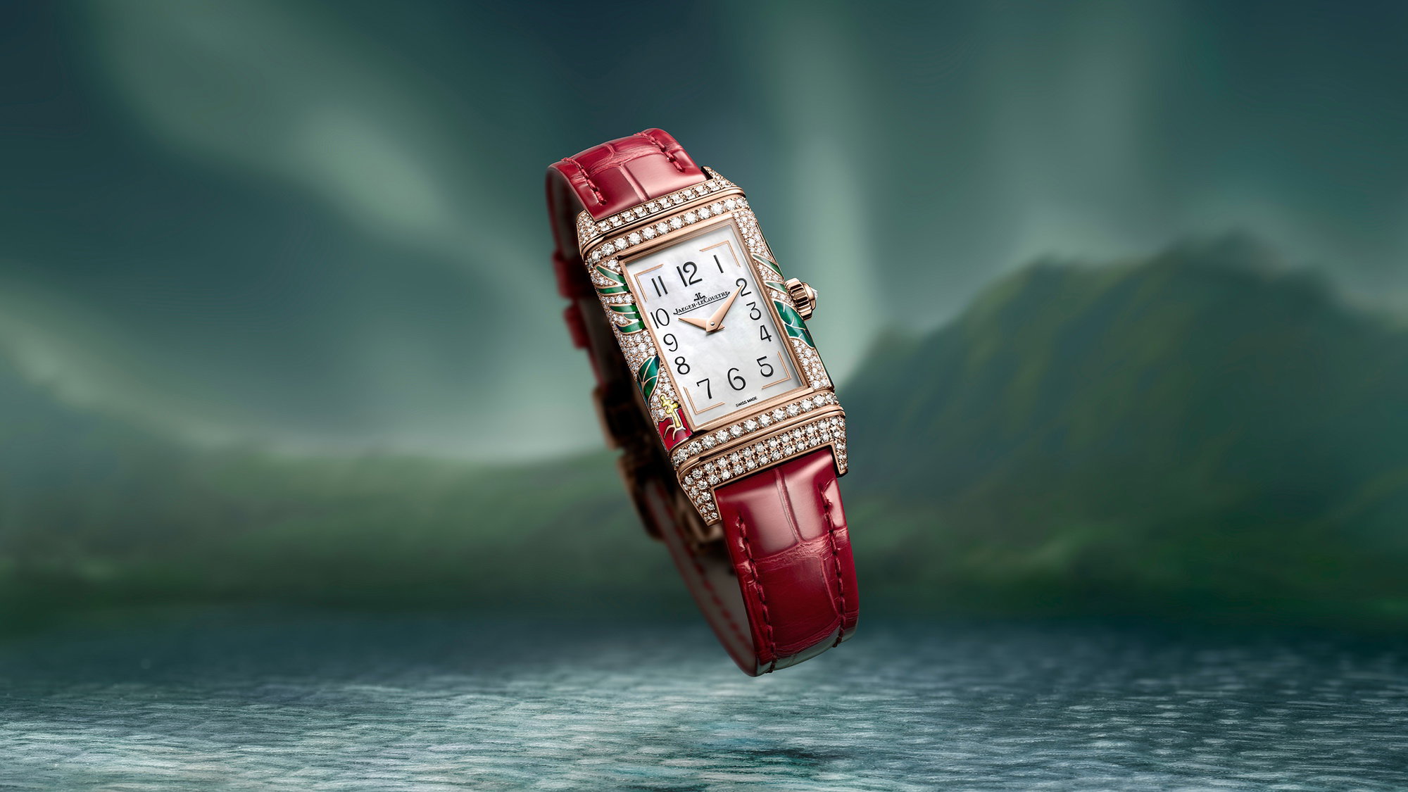 Jaeger-LeCoultre Reverso One Hibiscus Rosa - Q3292425 – The Watch Jaeger-LeCoultre Reverso One Hibiscus Rosa - Q3292425 – The Watch