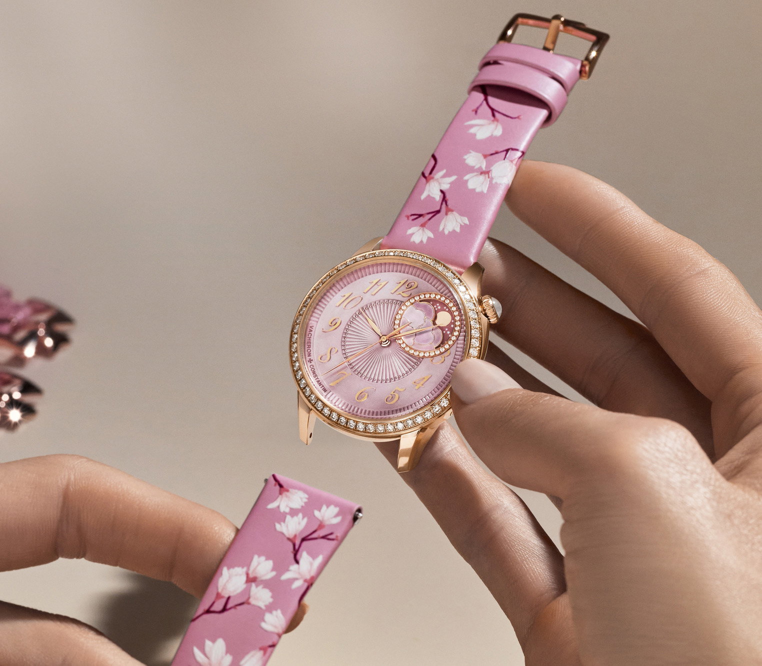 Vacheron Constantin Égérie Moon Phase Spring Blossom