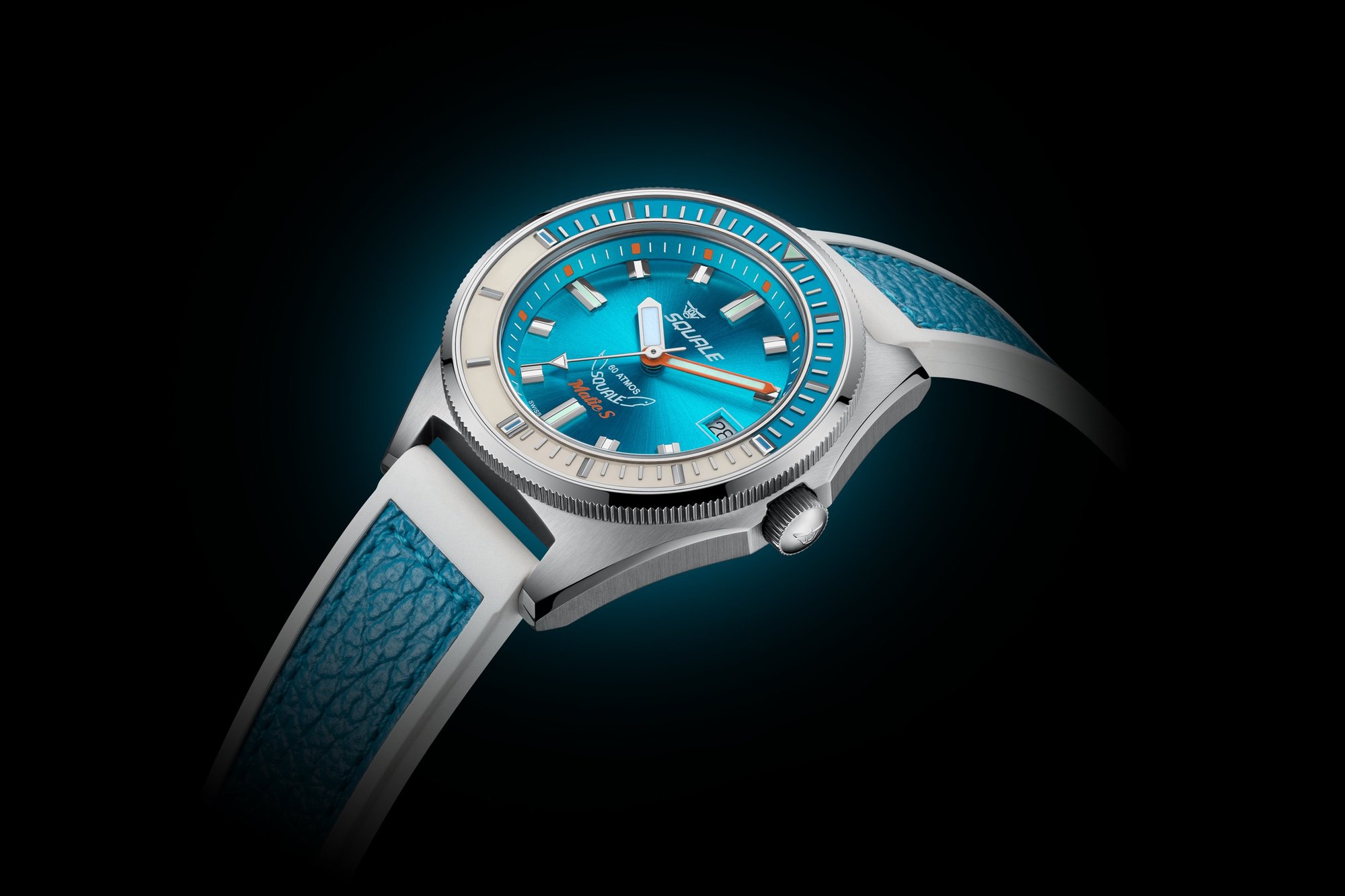 Squale Matic S Light Blue Hydroleather – The Watch Pages