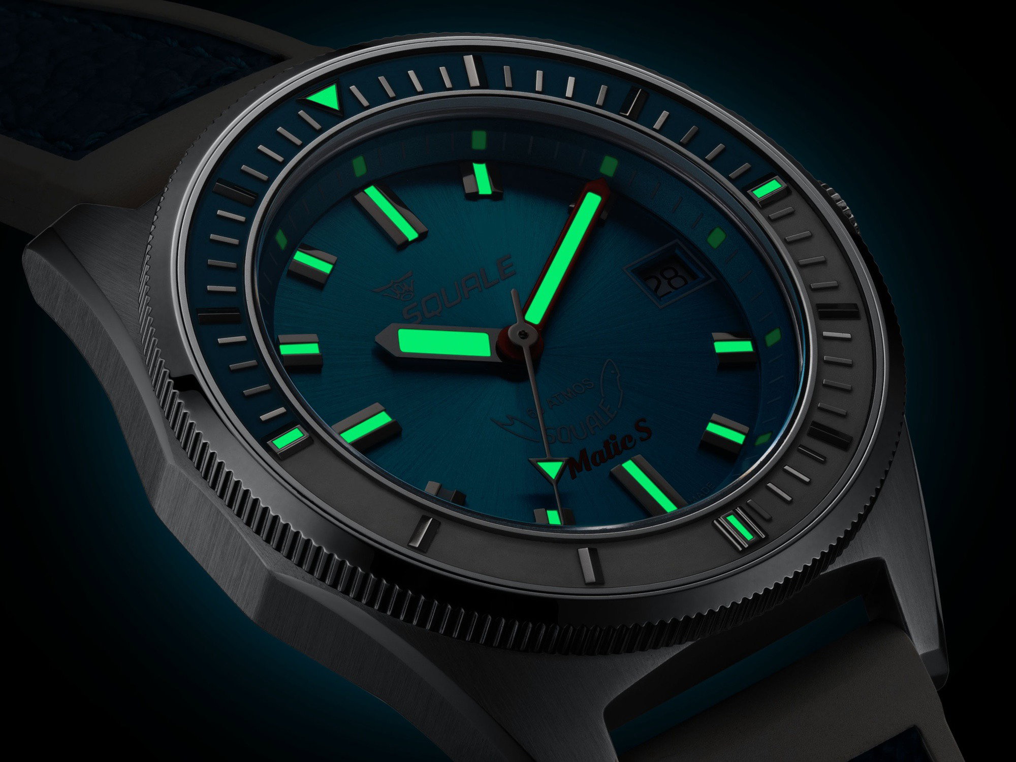 Squale Matic S Light Blue Hydroleather – The Watch Pages