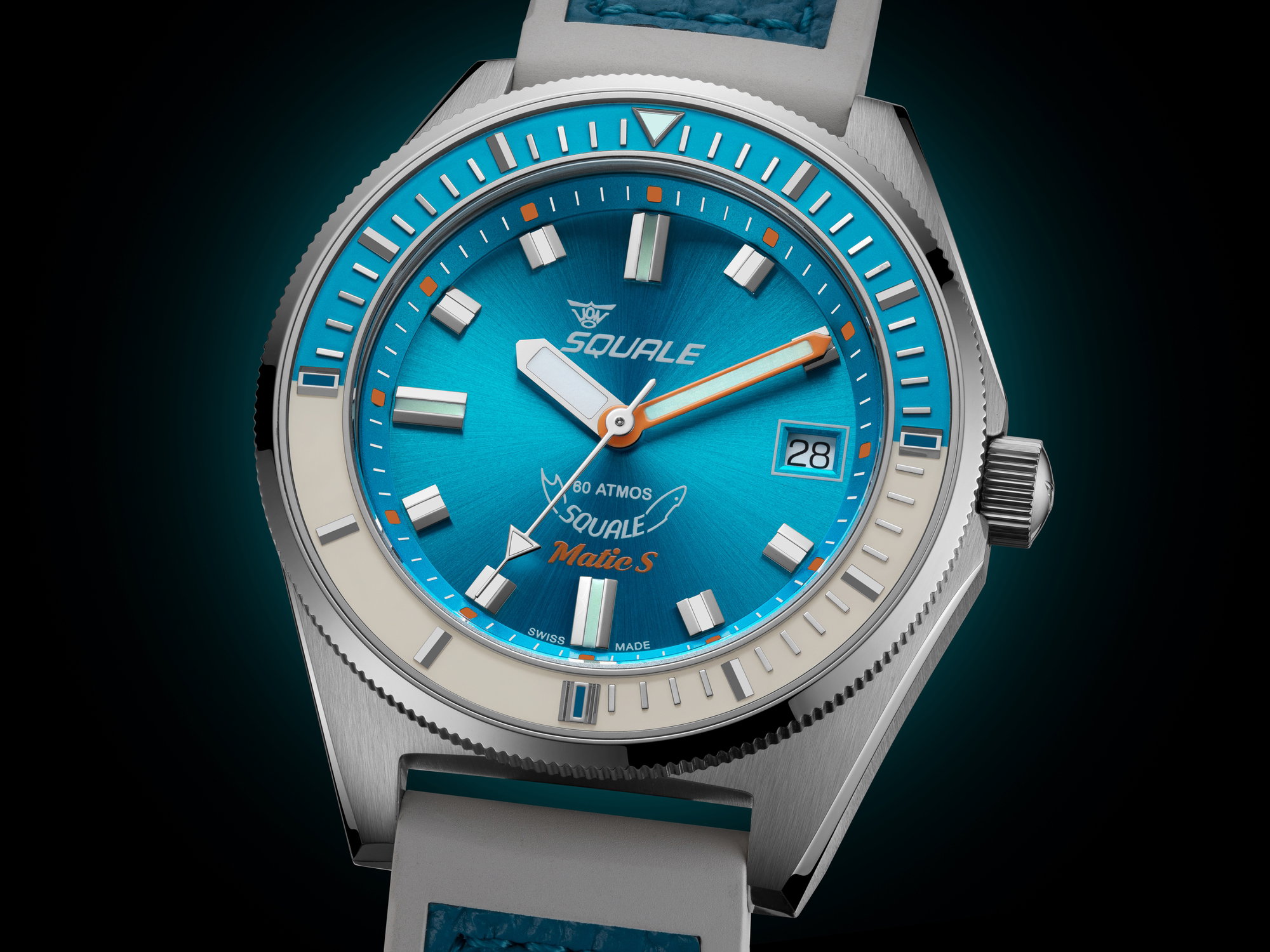 Squale Matic S Light Blue Hydroleather – The Watch Pages