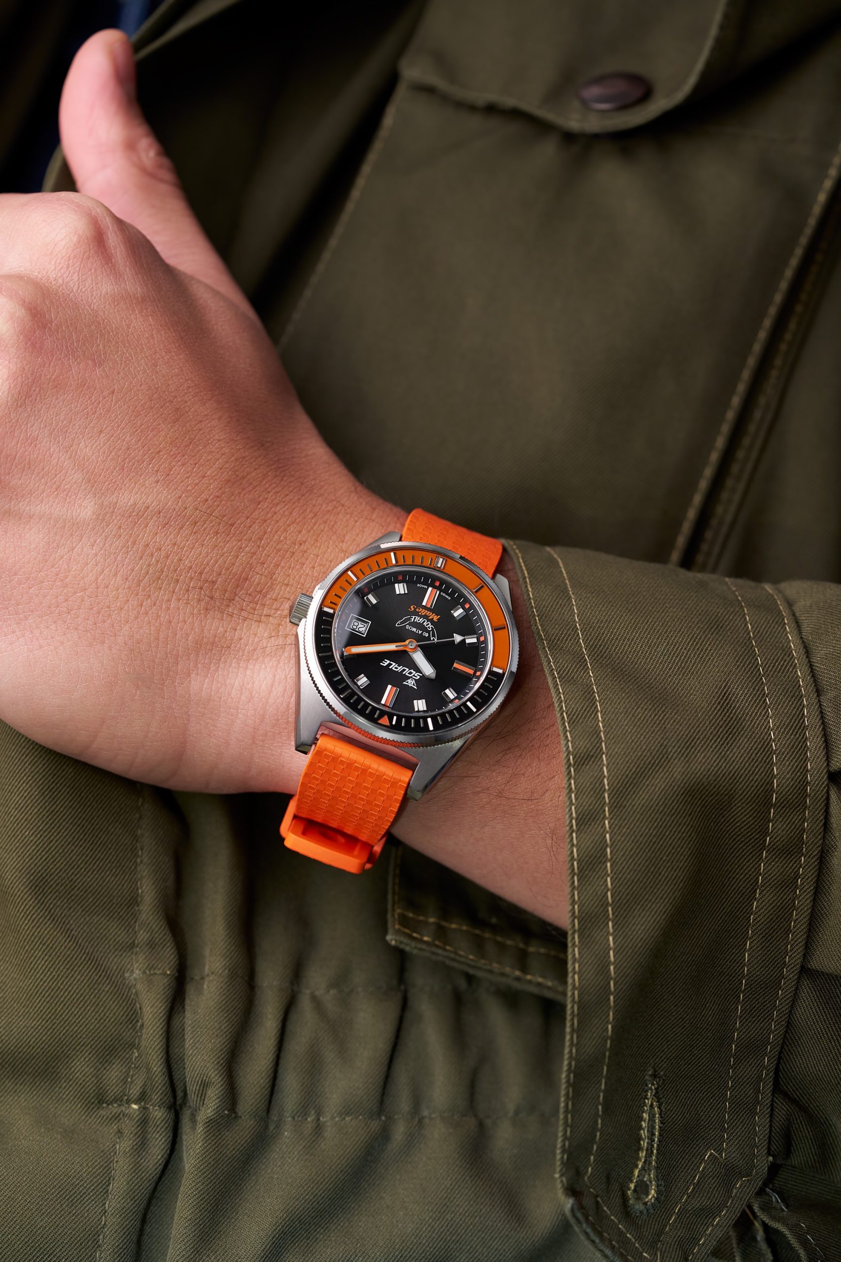 Squale Matic S Orange Hydroleather – The Watch Pages