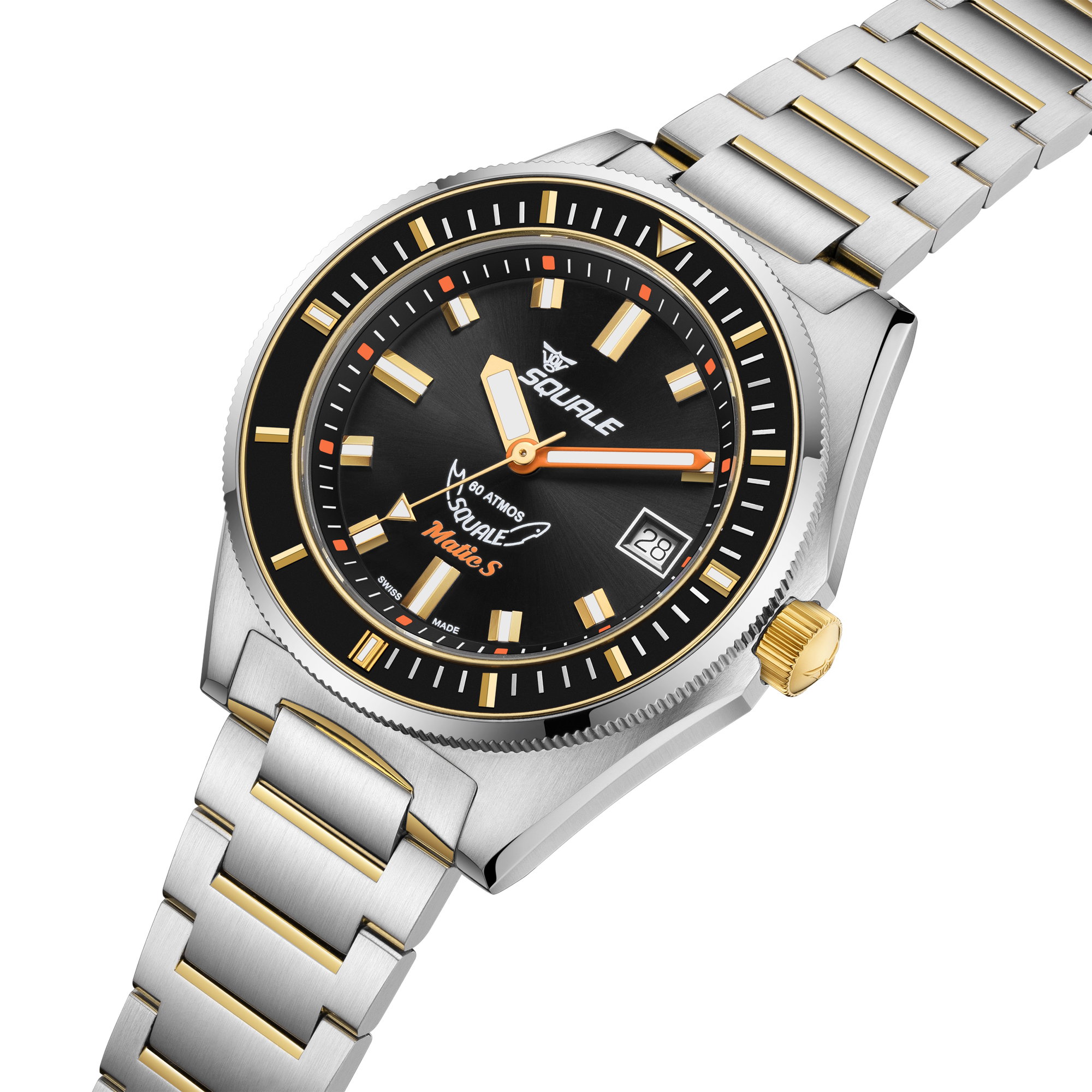 Squale Matic S Two-Tone Bracelet