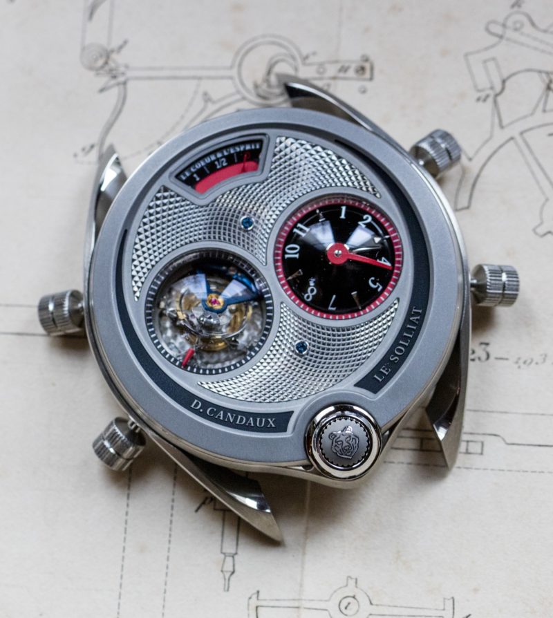 The Guilloché Dial of Kevin O'Leary's unique David Candaux DC6 Titanium