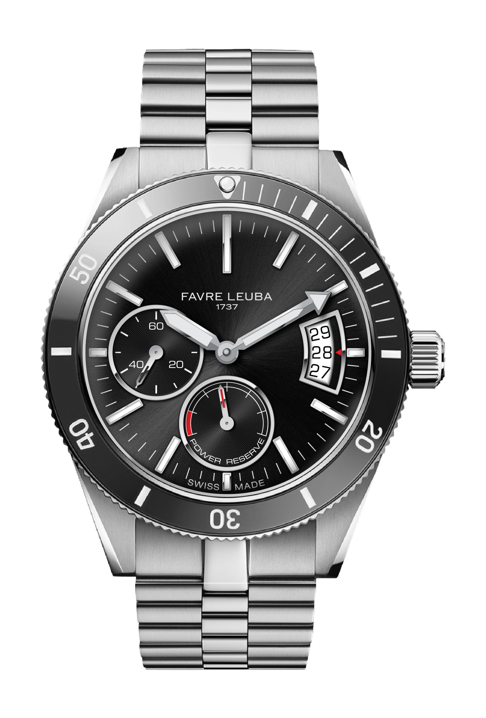 Favre Leuba Deep Raider Power Reserve Black – $2,900