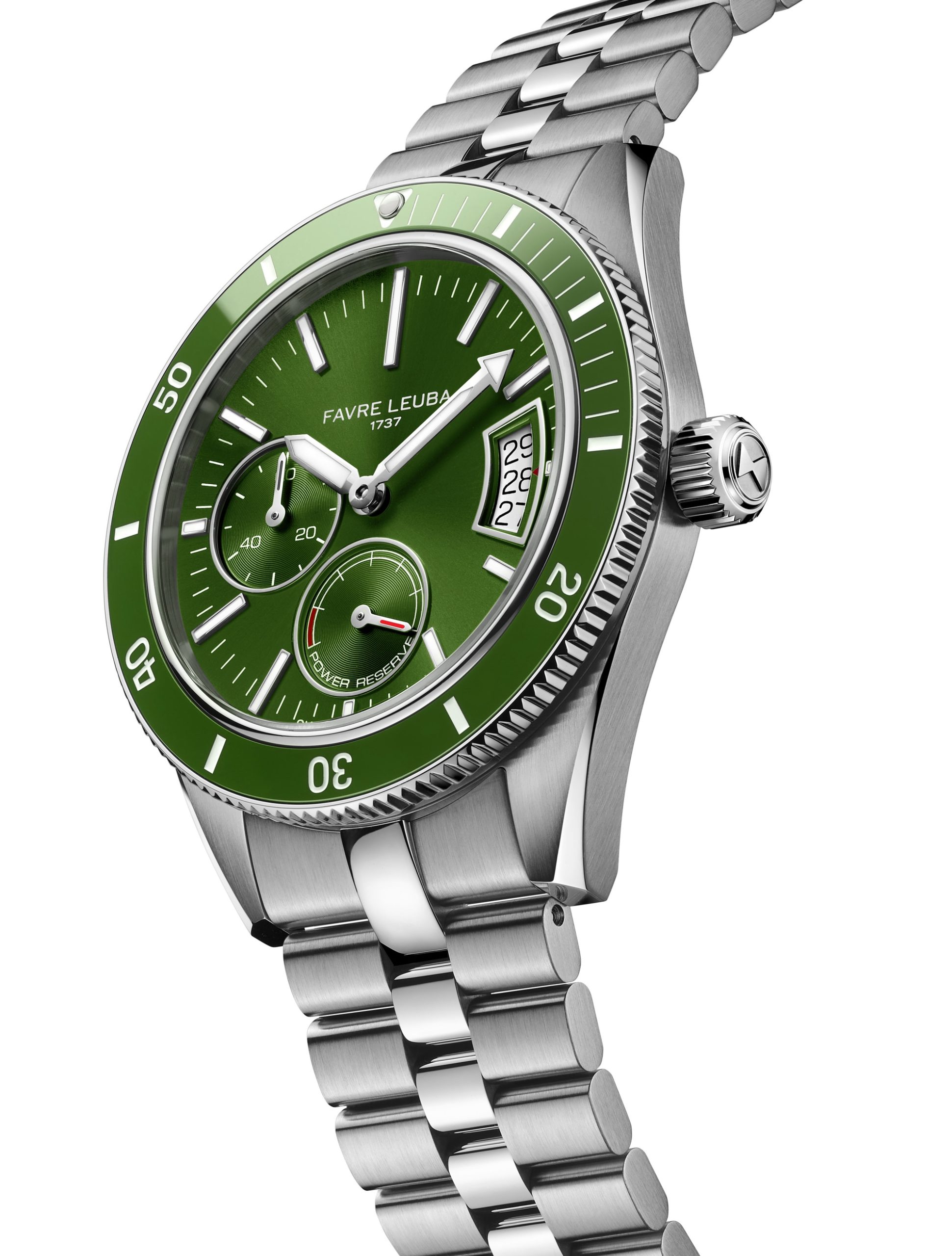 Favre Leuba Deep Raider Power Reserve Green – The Watch Pages