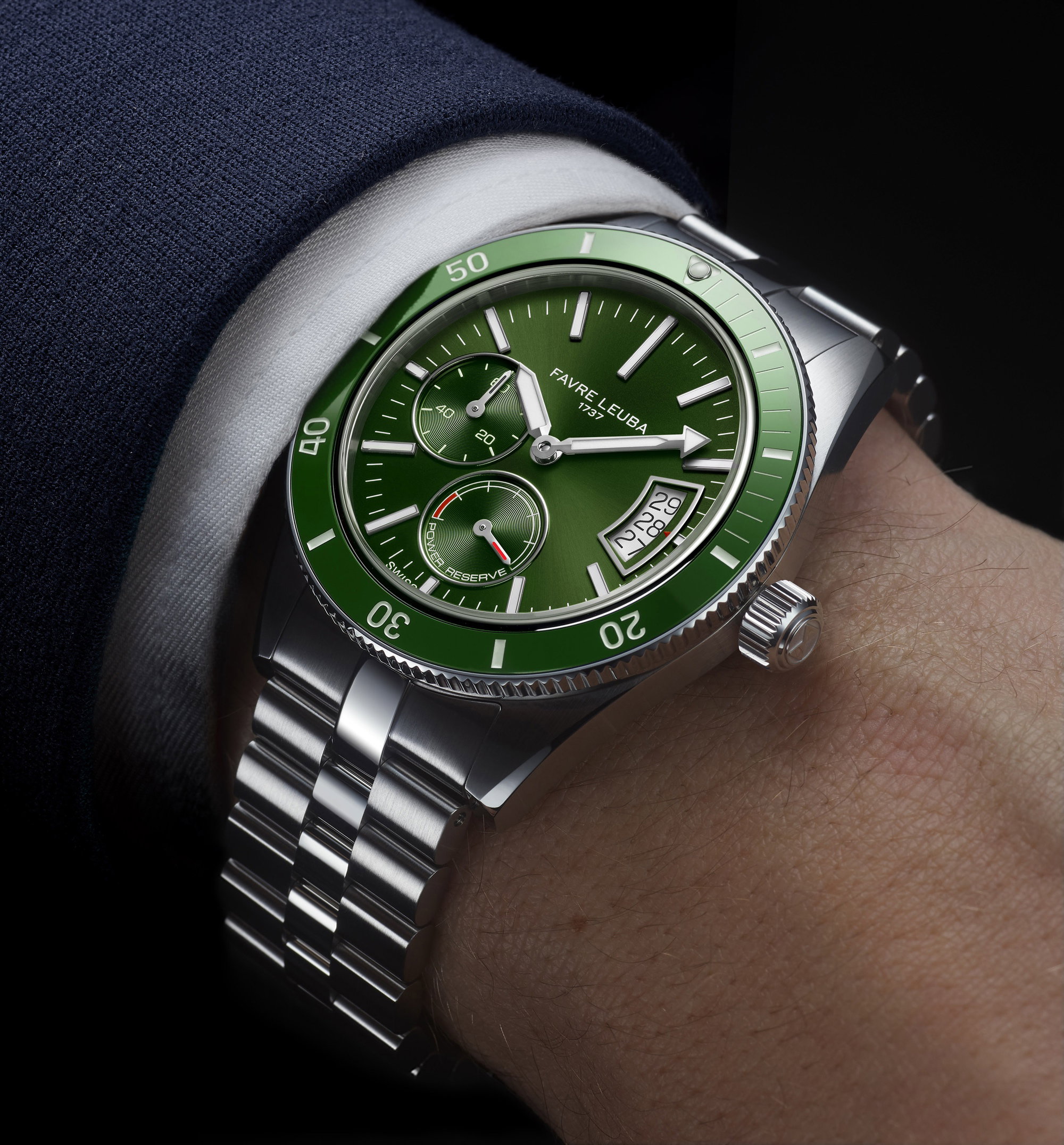 Favre Leuba Deep Raider Power Reserve Green – The Watch Pages