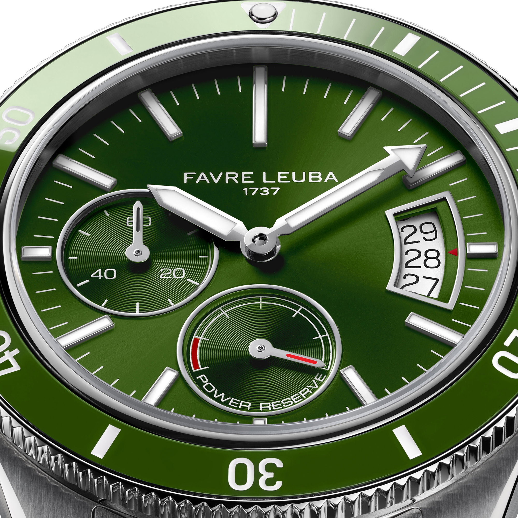 Favre Leuba Deep Raider Power Reserve Green – The Watch Pages