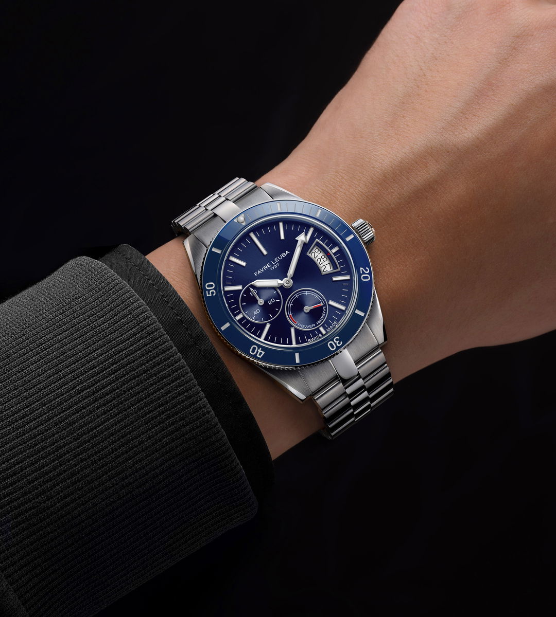 Favre Leuba Deep Raider Power Reserve Blue – $2,900