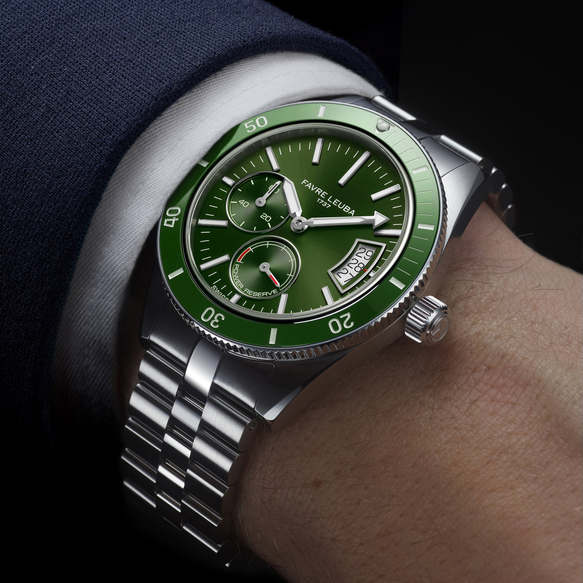 Favre Leuba Deep Raider Power Reserve Green
