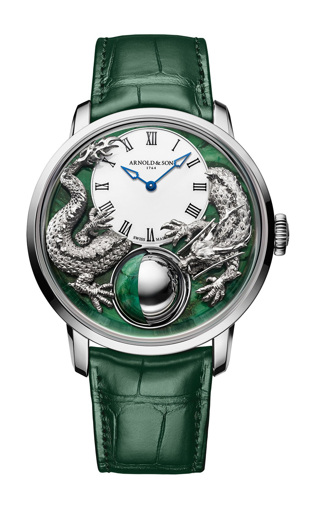 Arnold &amp; Son Luna Magna Platinum Dragon and Verdite