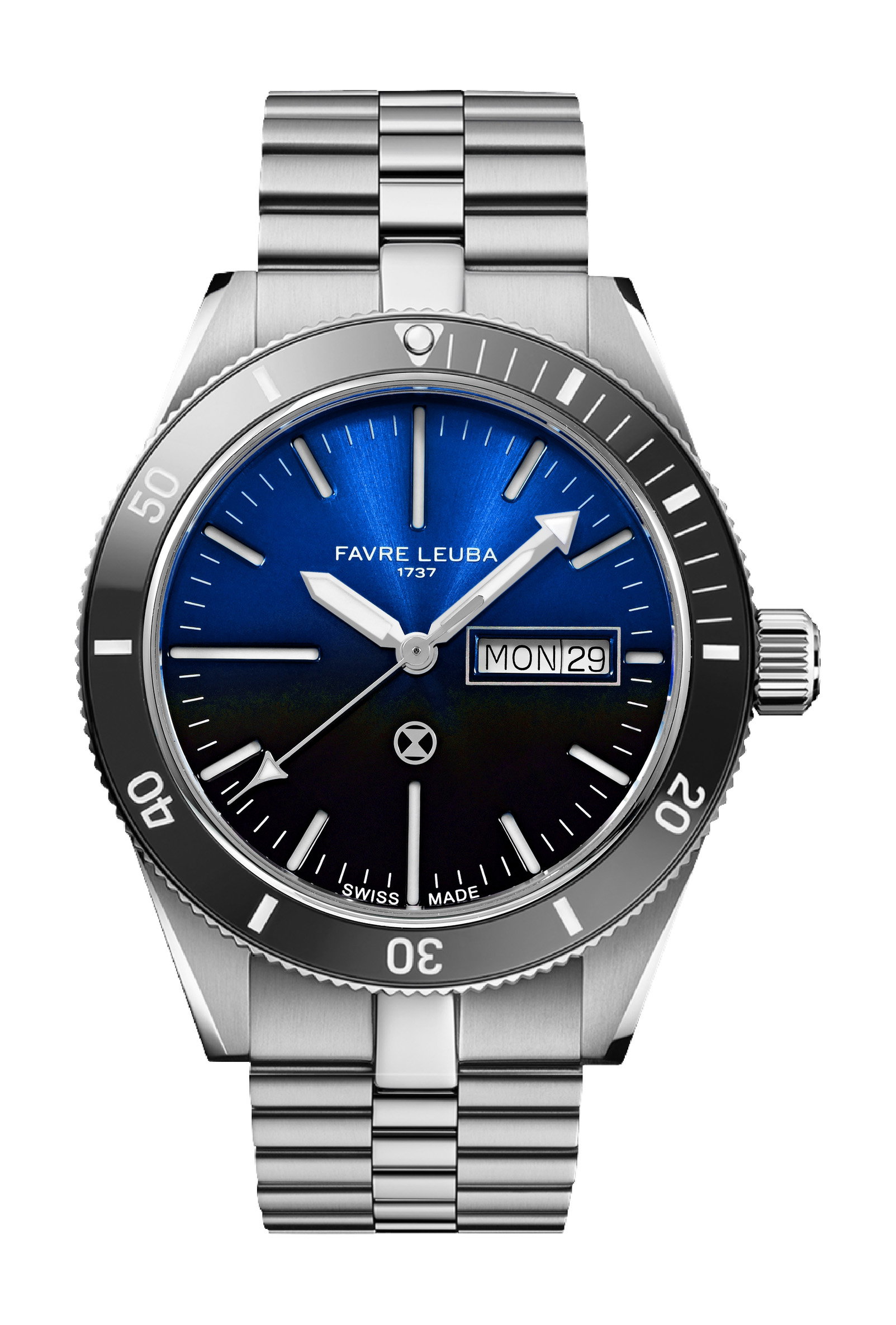 Favre Leuba Deep Raider Day Date Blue